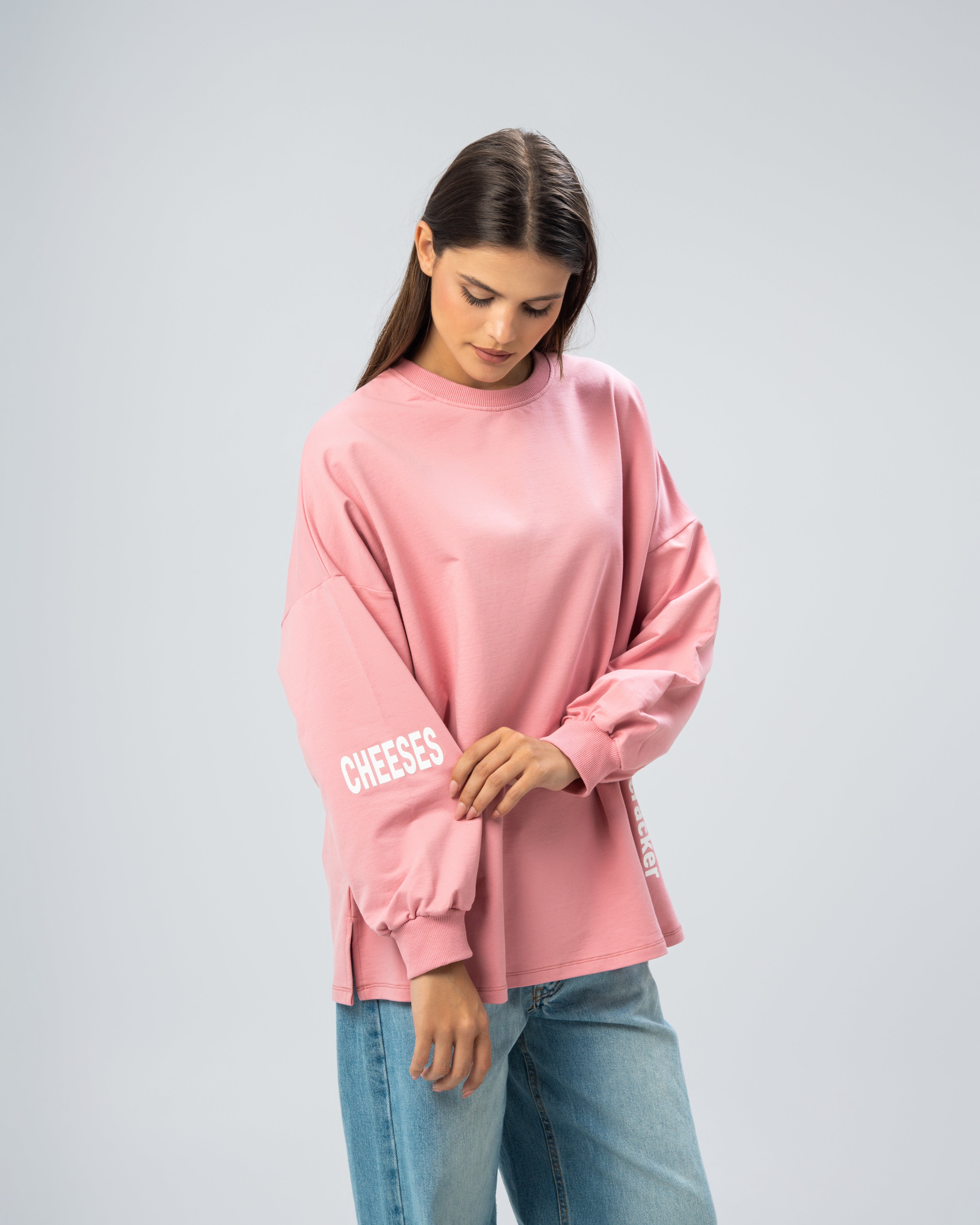 Sweatshirt with print on the back
