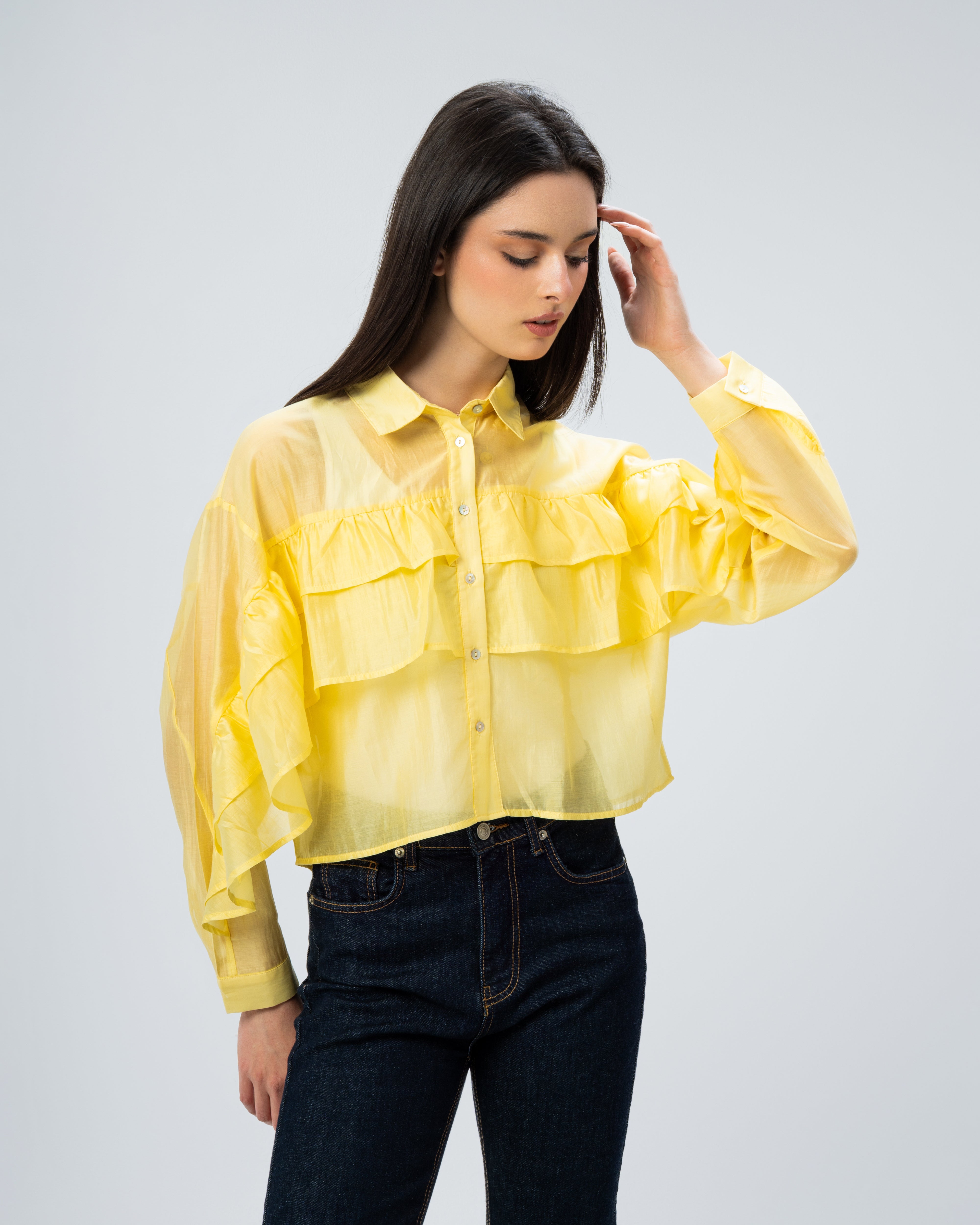 Multi-Tier Ruffle Blouse