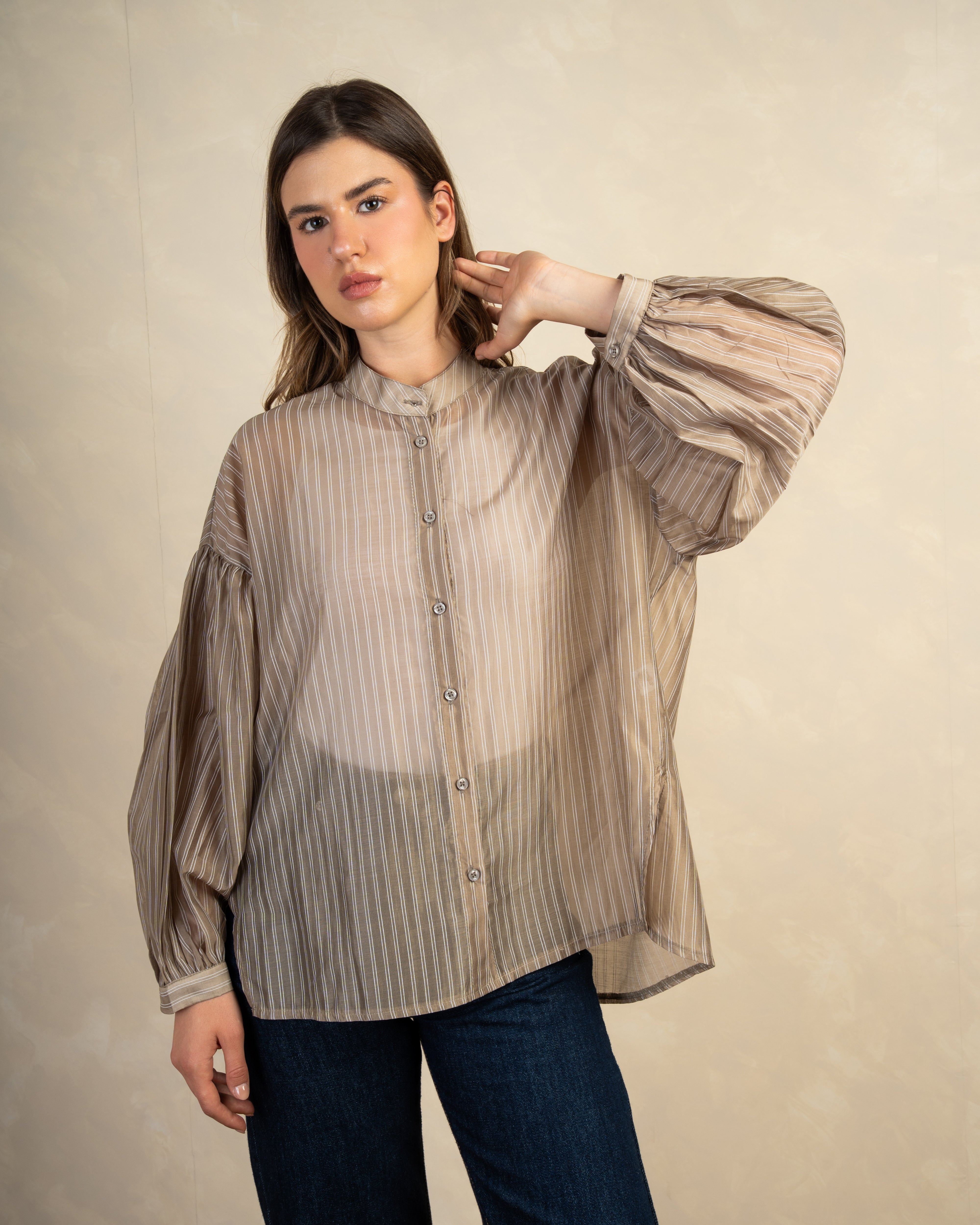 Long Striped Shirt In Different Colors