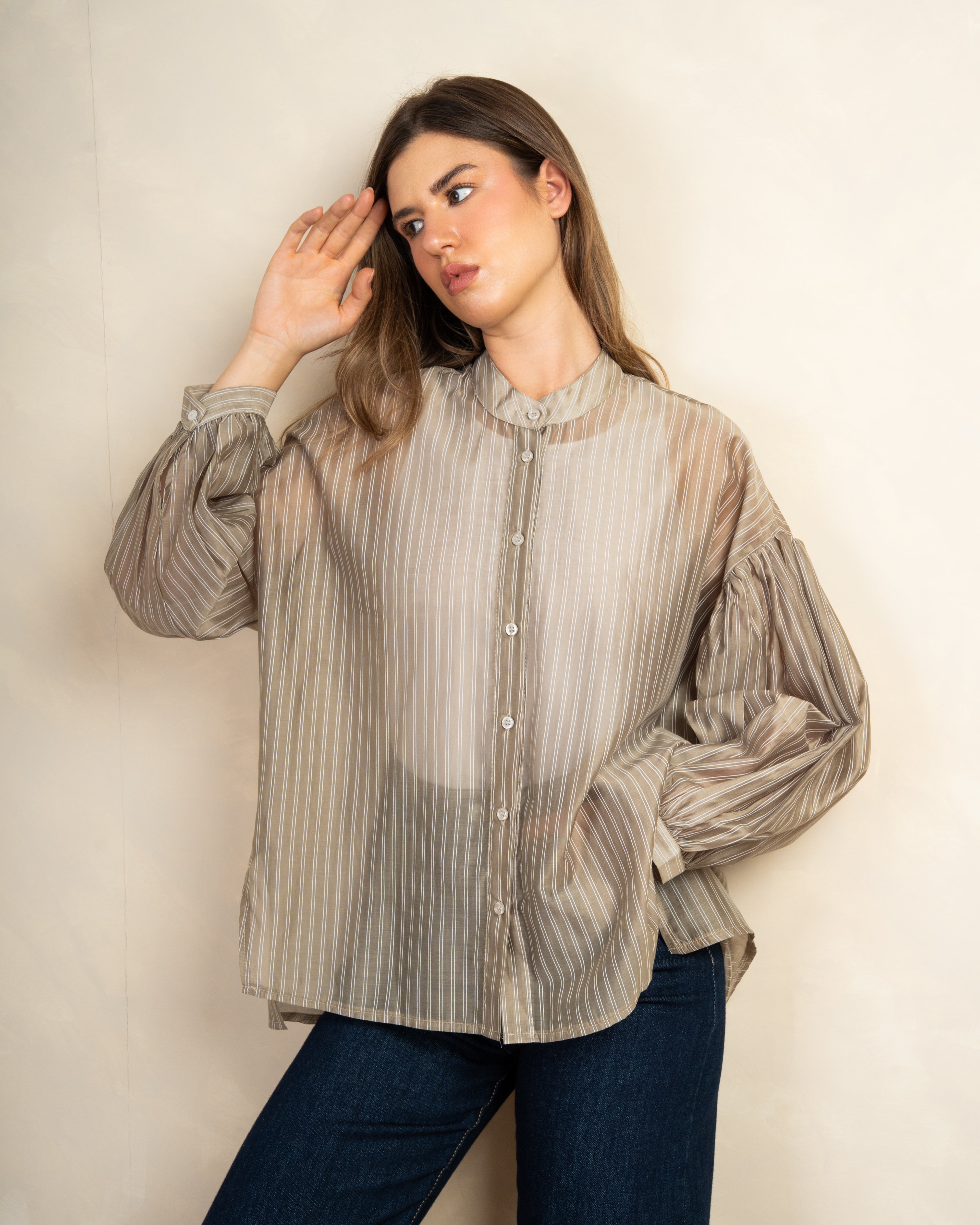Long Striped Shirt In Different Colors