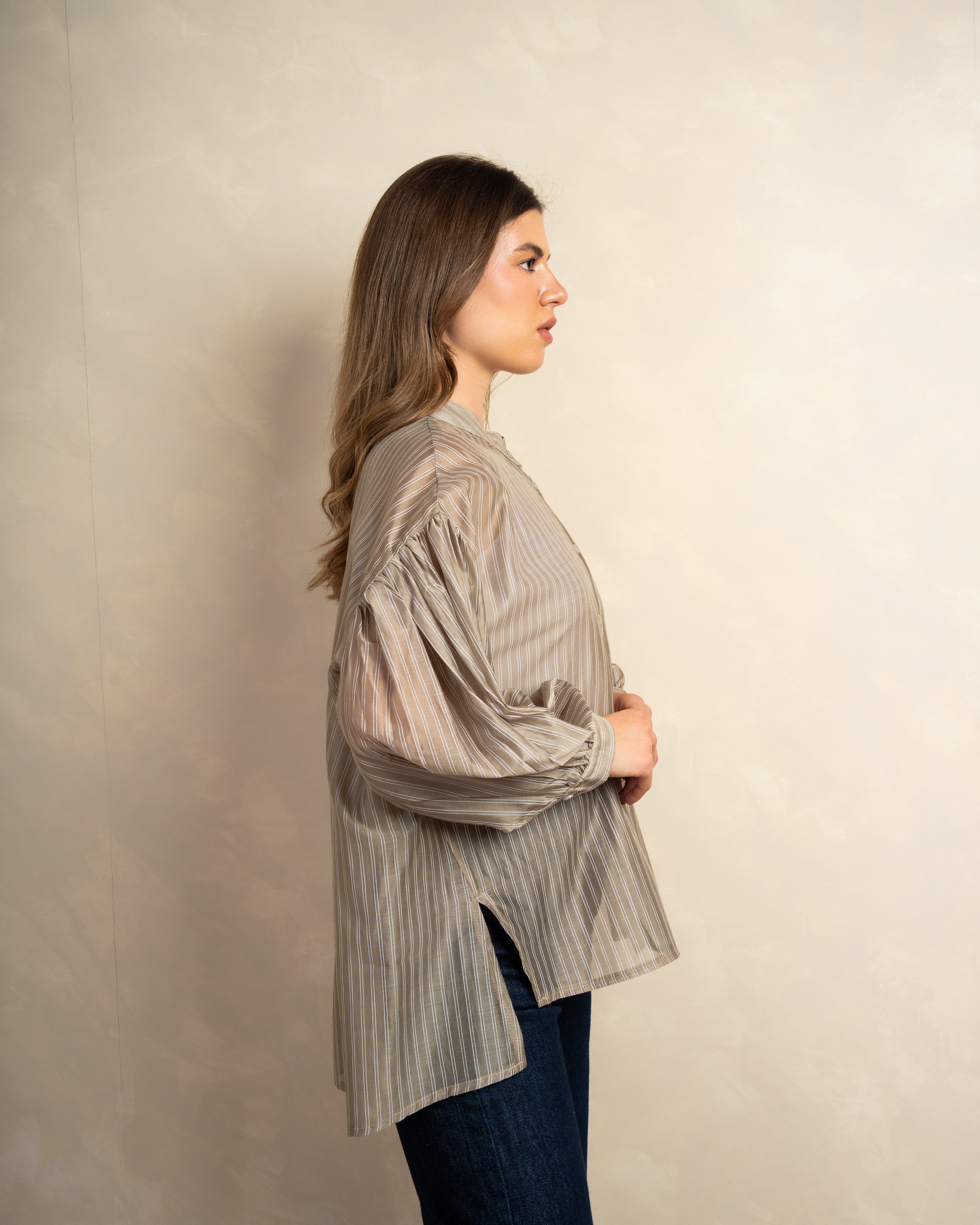 Long Striped Shirt In Different Colors