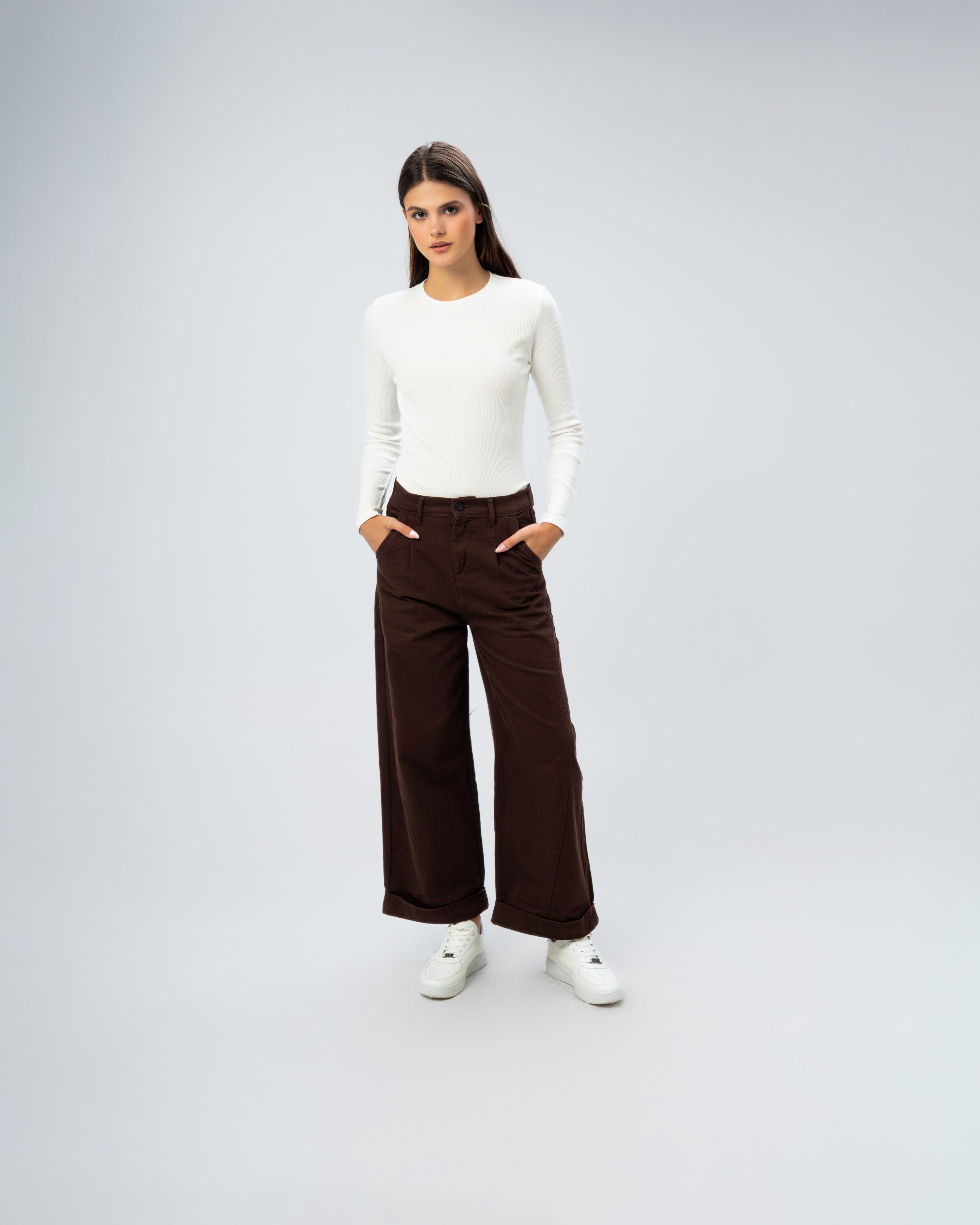 Gabardine trousers