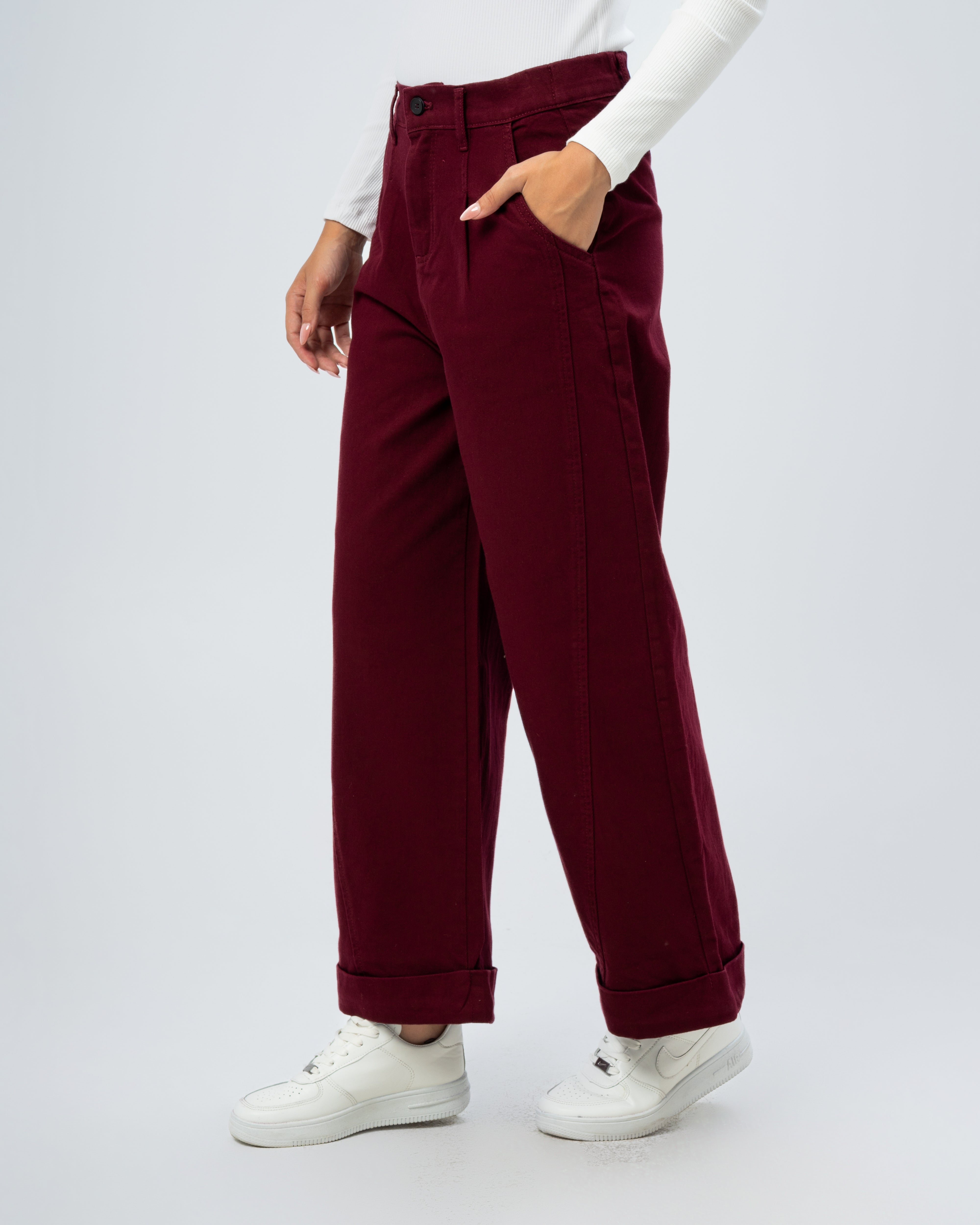Gabardine trousers