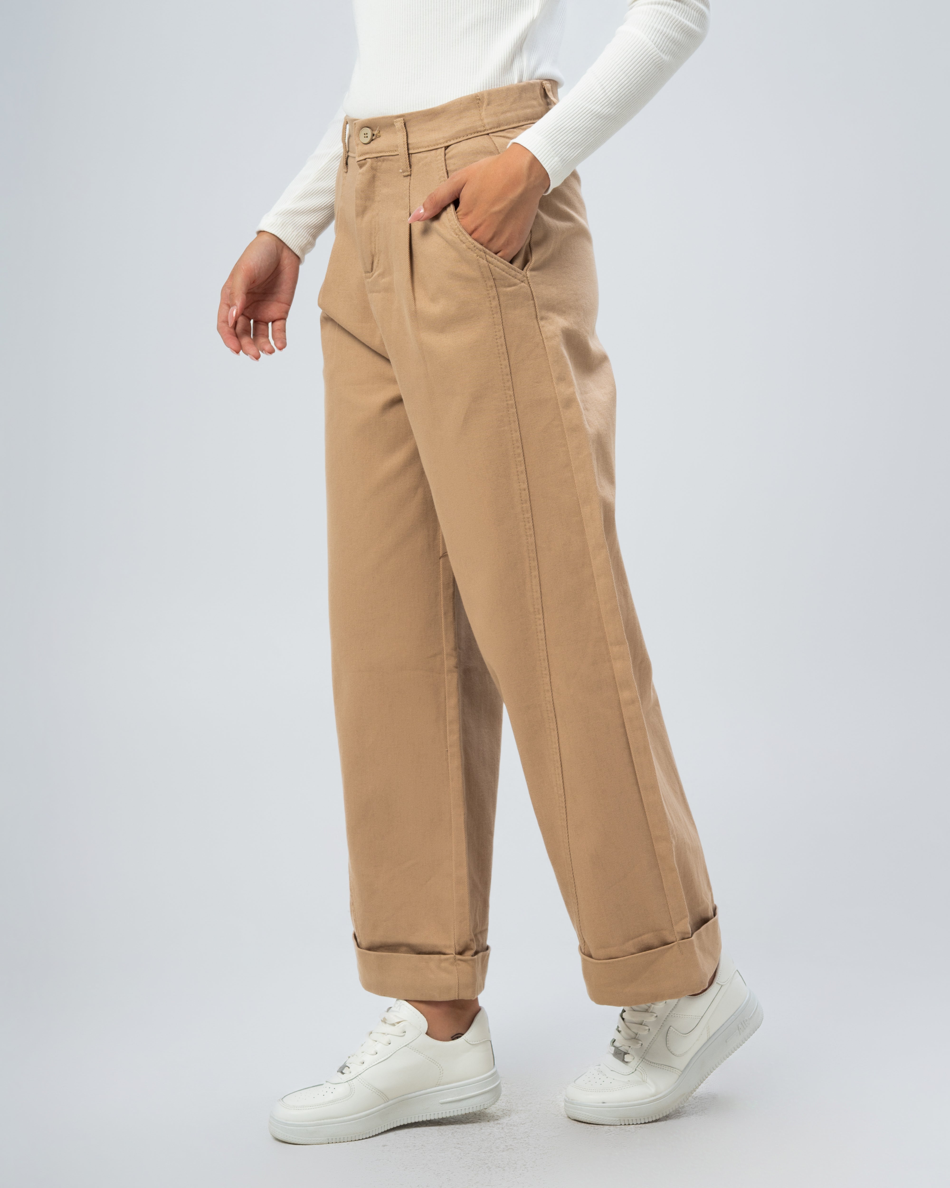 Gabardine trousers