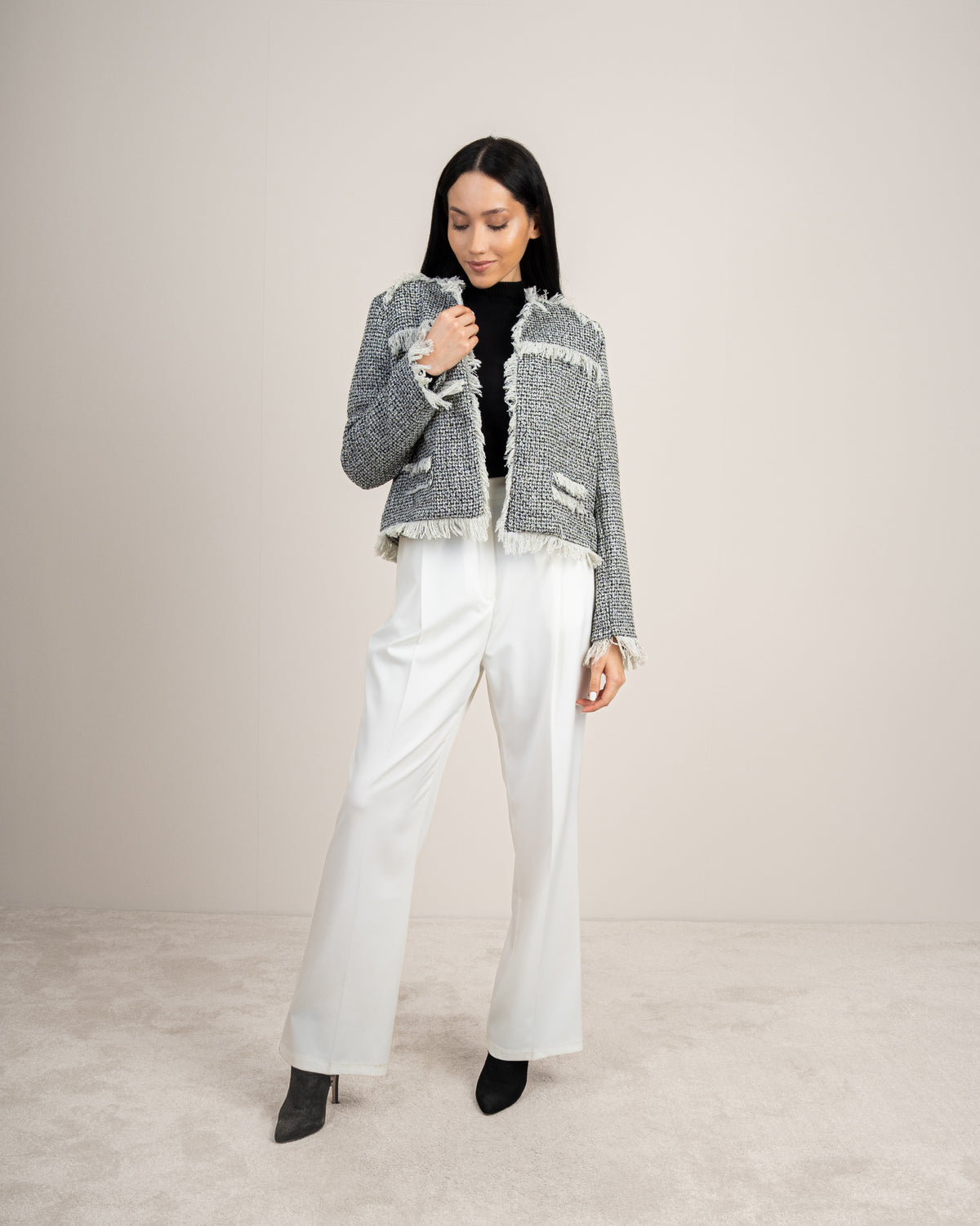 Open Jacket - With Lace Details