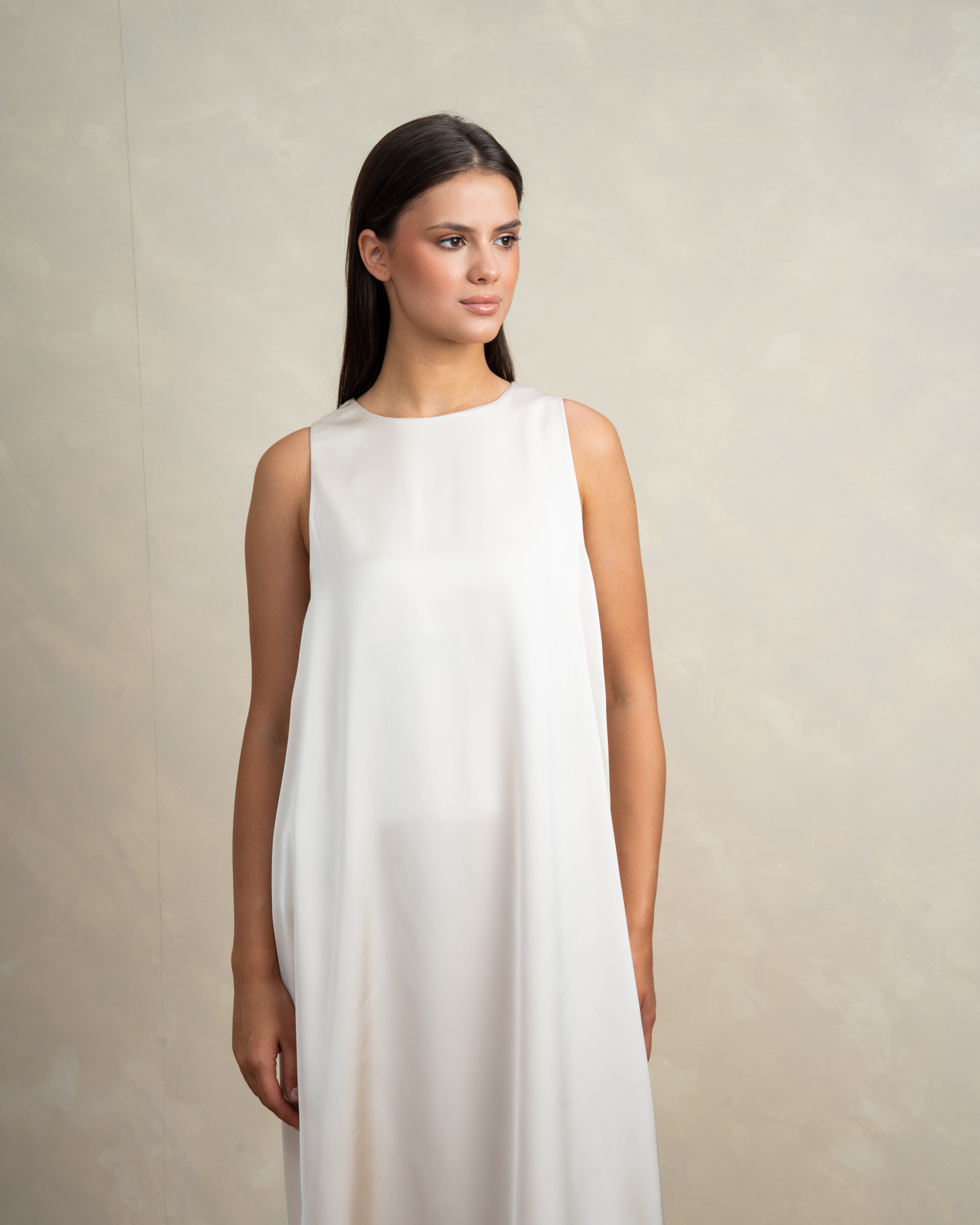 Plain Sleeveless Dress In Different Colors