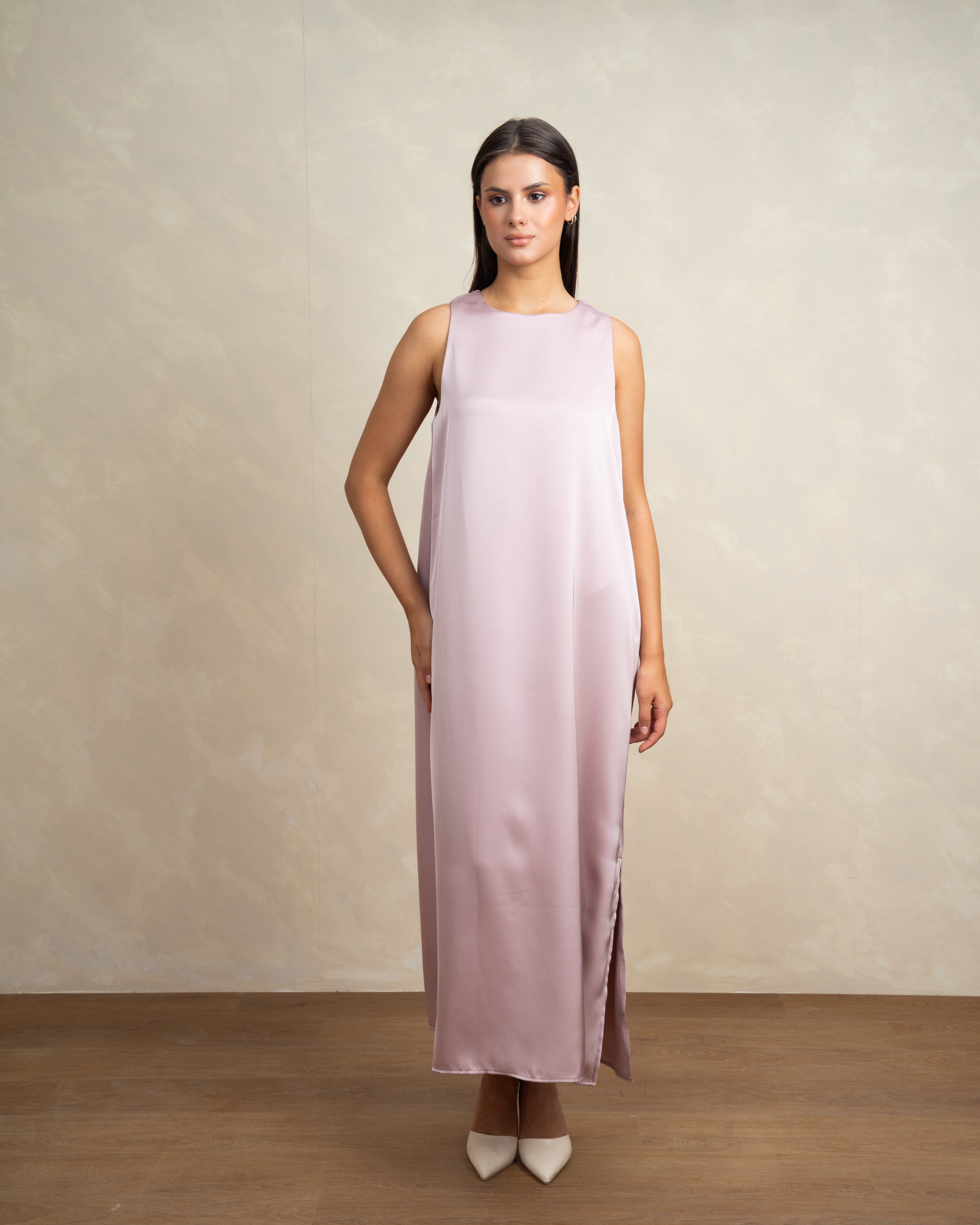 Plain Sleeveless Dress In Different Colors