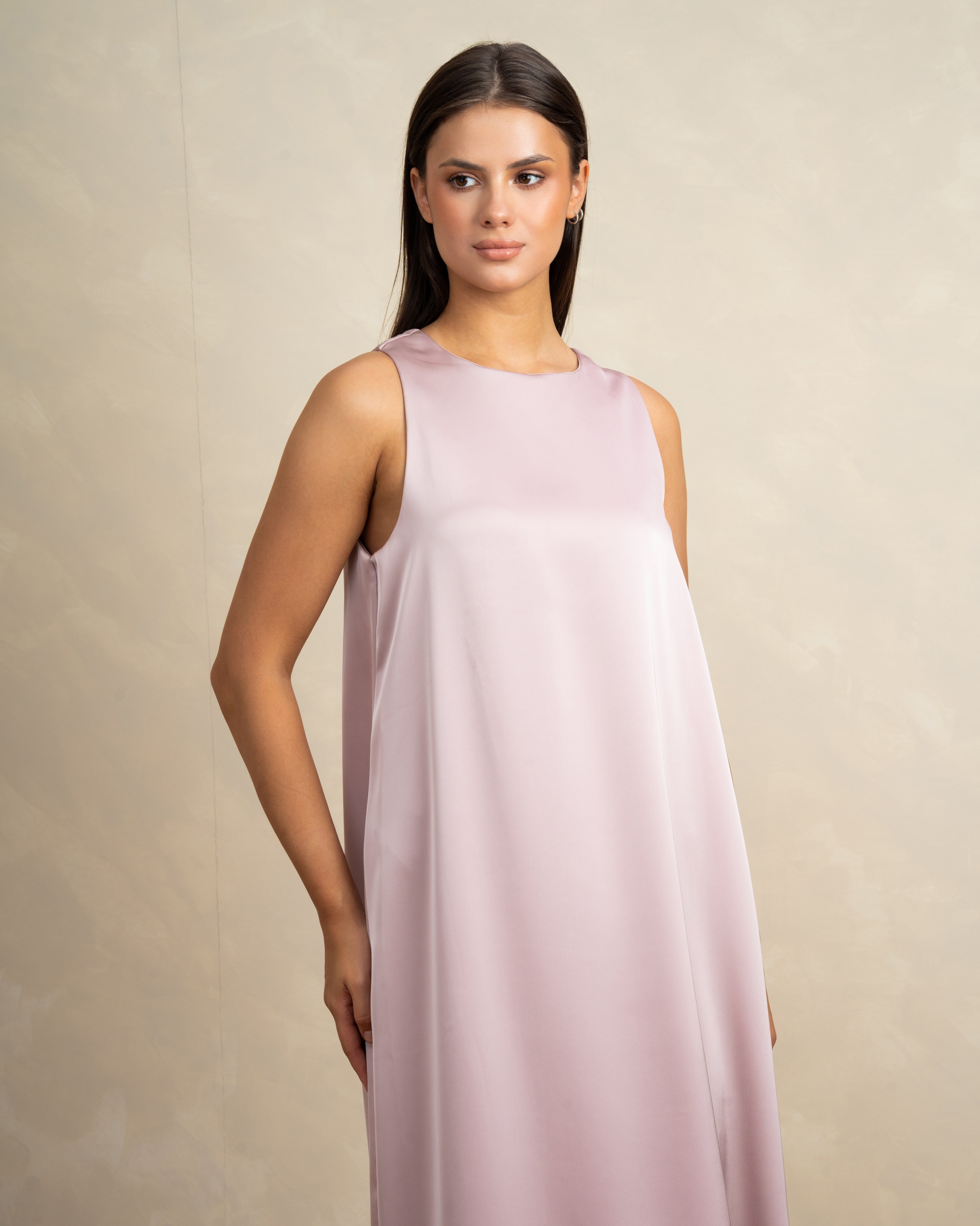 Plain Sleeveless Dress In Different Colors