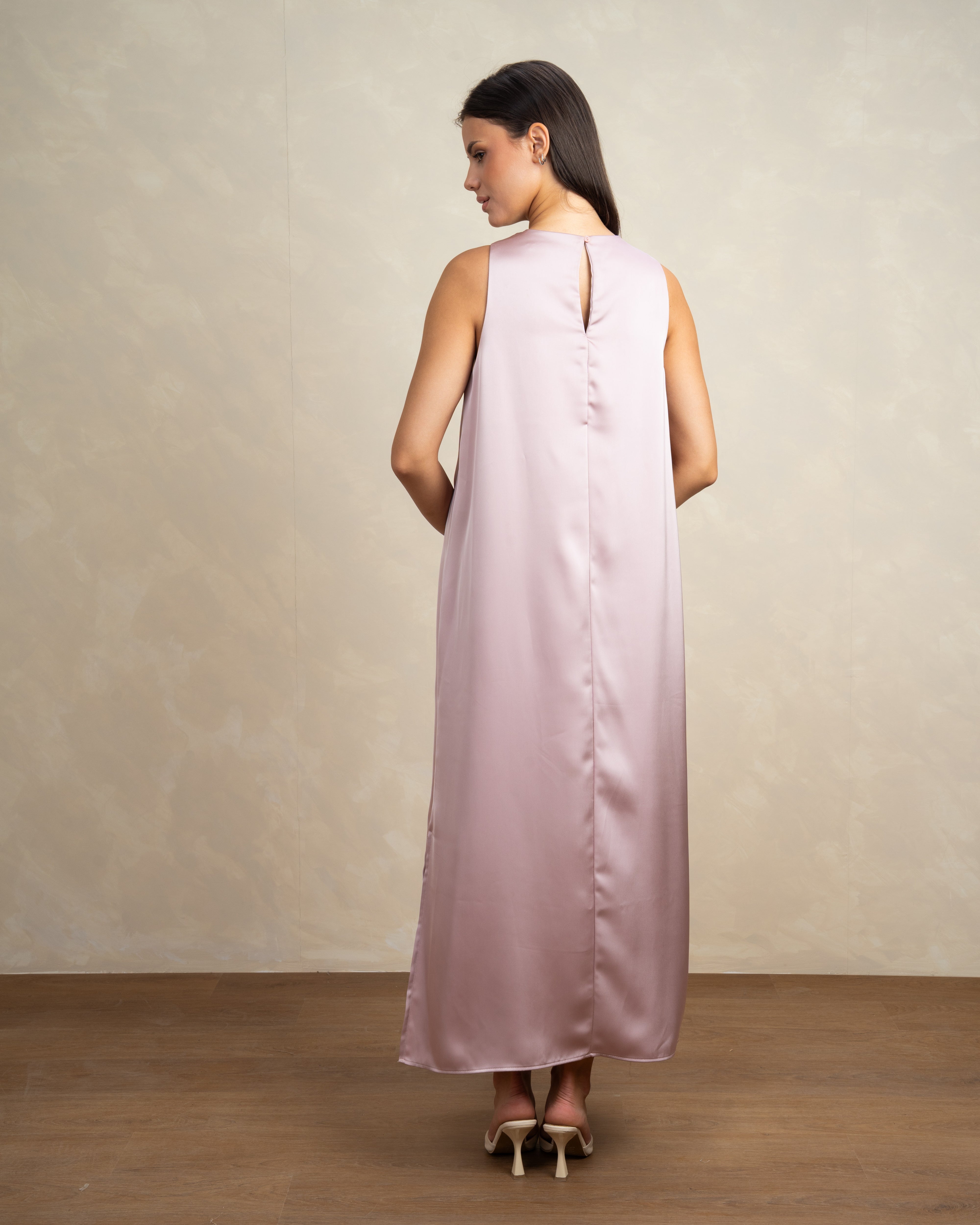 Plain Sleeveless Dress In Different Colors