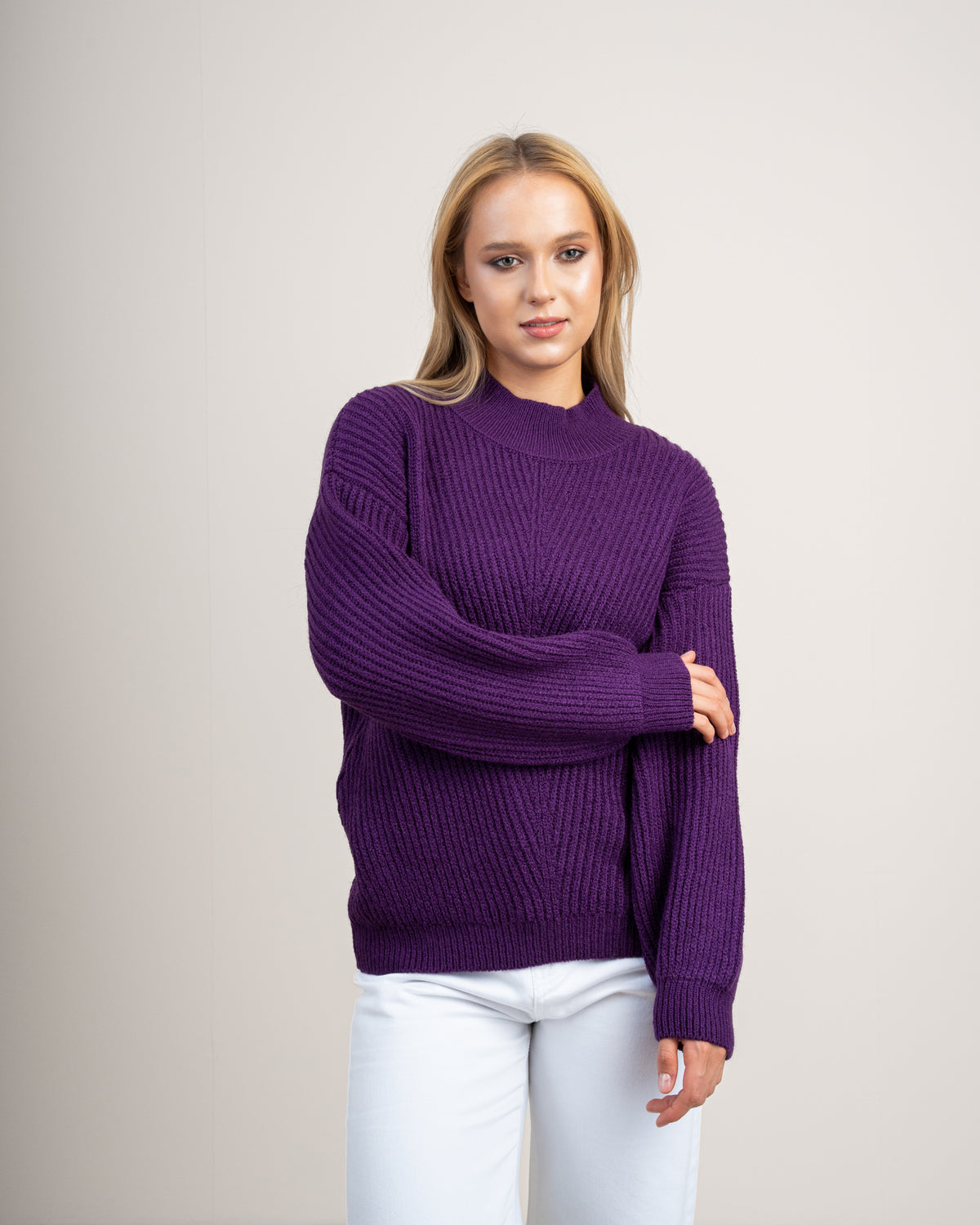 Knitwear Pullover With Cable Detail