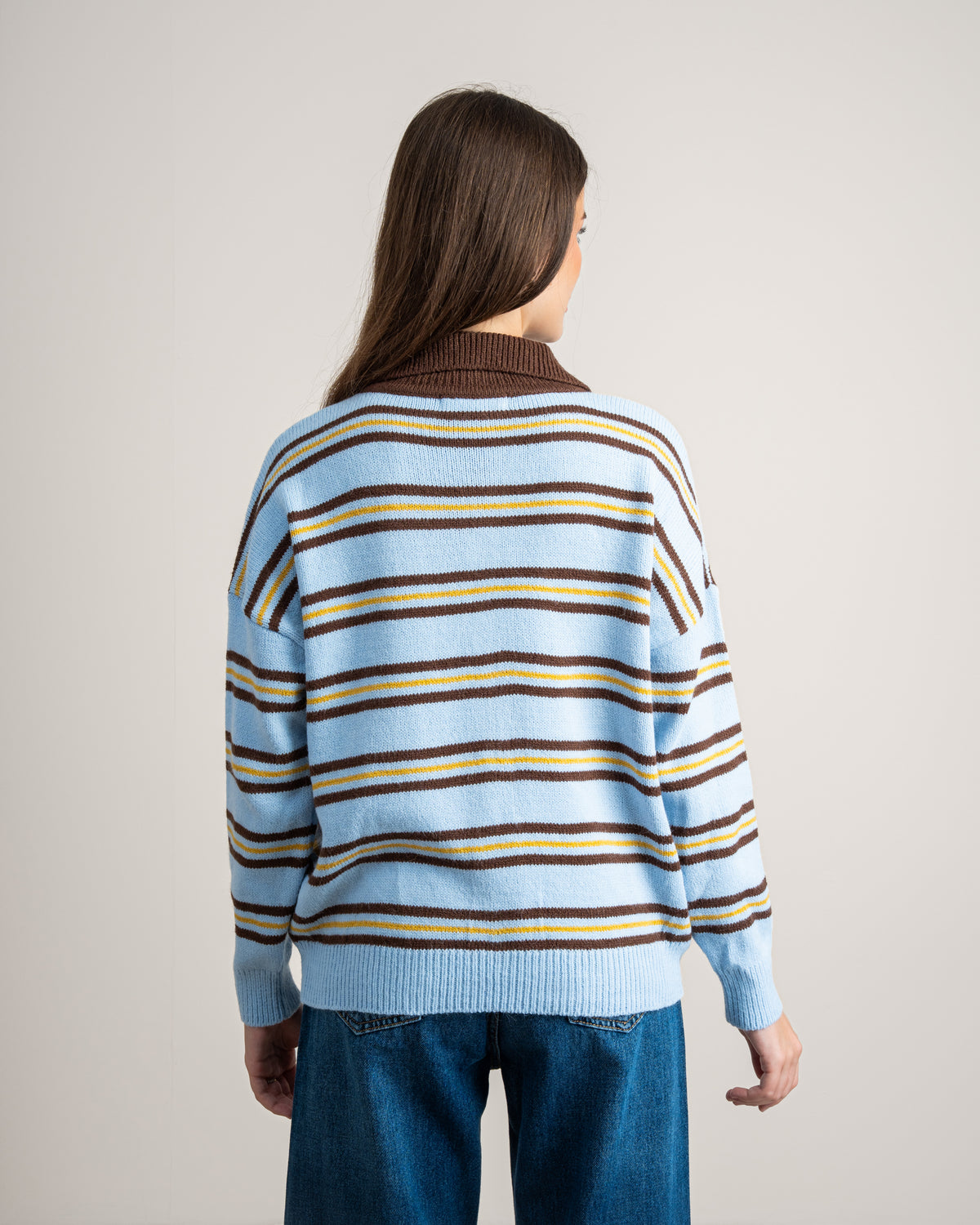 Knitwear Pullover With Contrast Collar