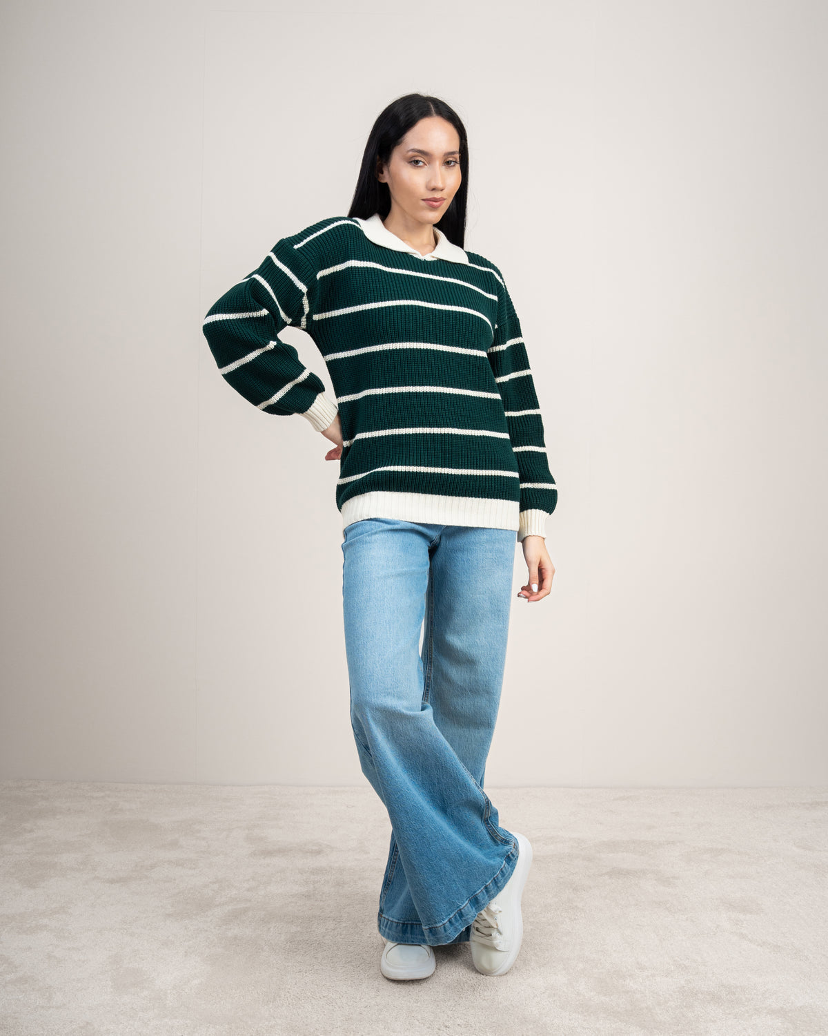Essential Ribbed Knitwear Top