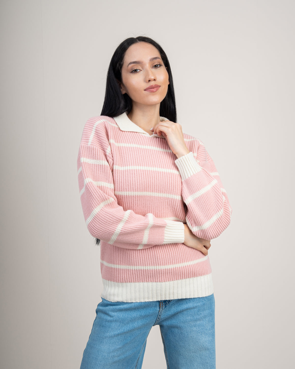 Essential Ribbed Knitwear Top
