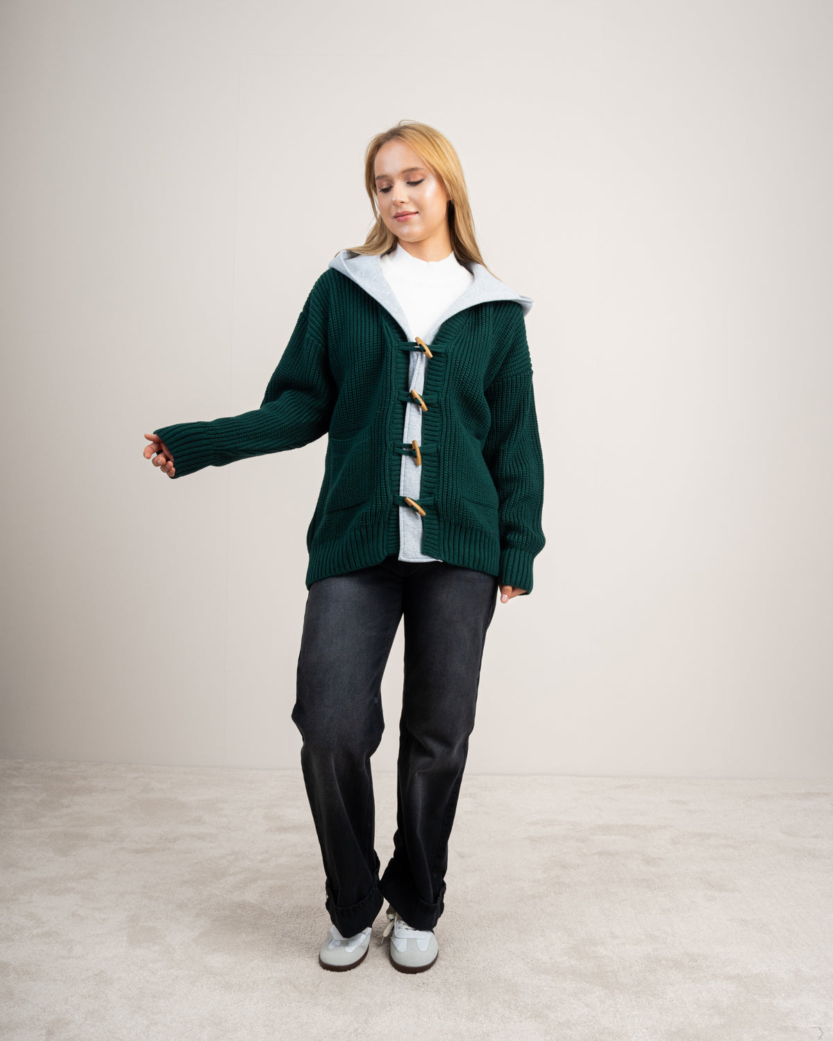 Knitwear Cardigan With Wooden Buttons