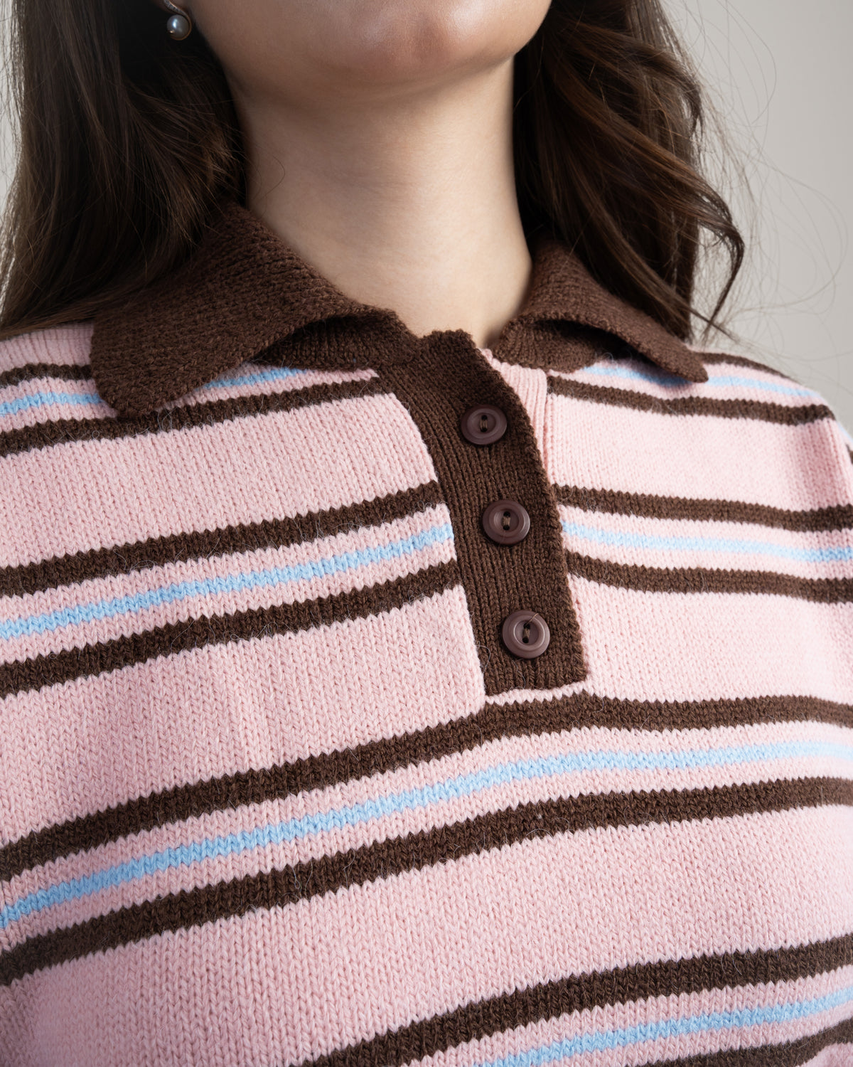 Knitwear Pullover With Contrast Collar