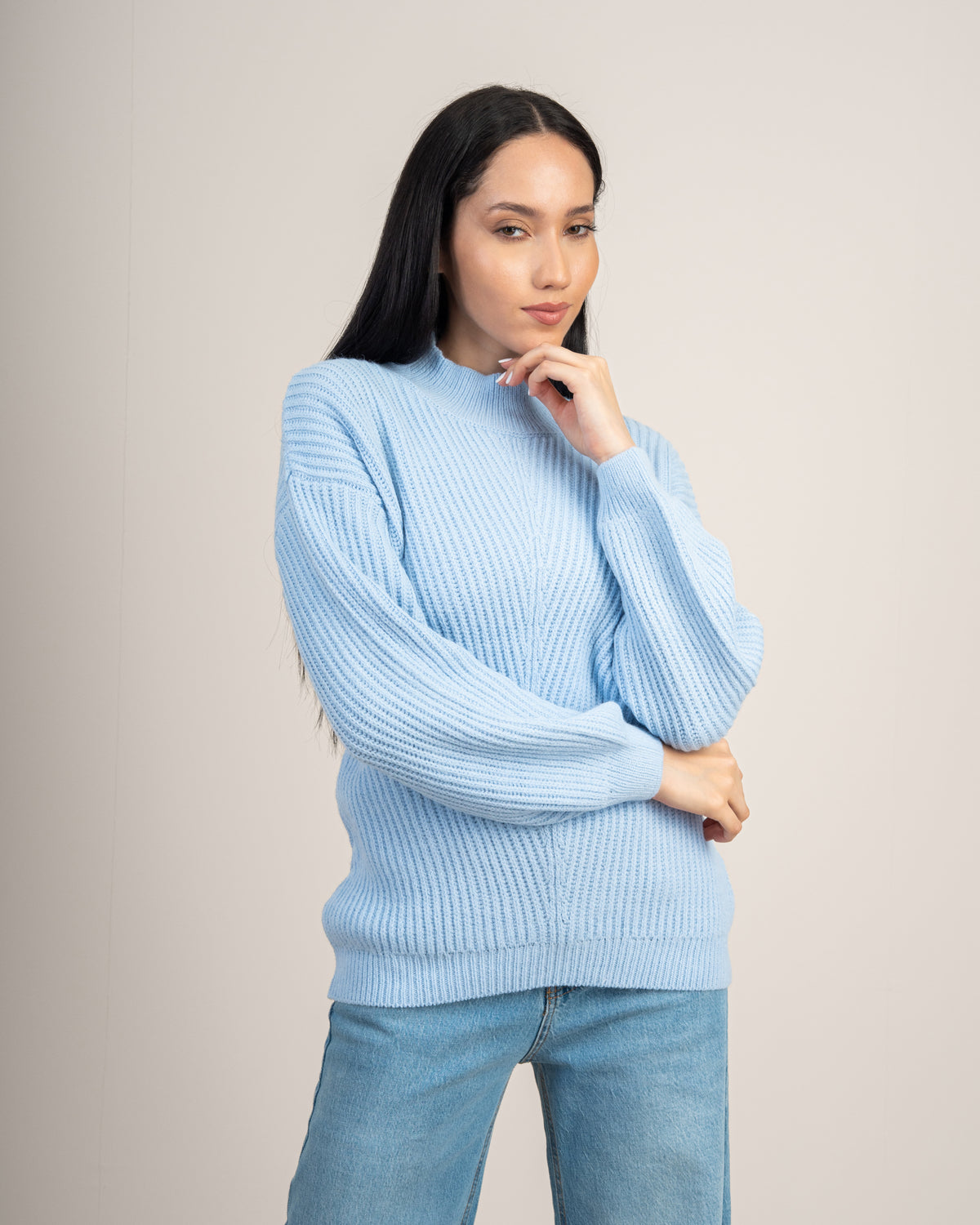 Knitwear Pullover With Cable Detail