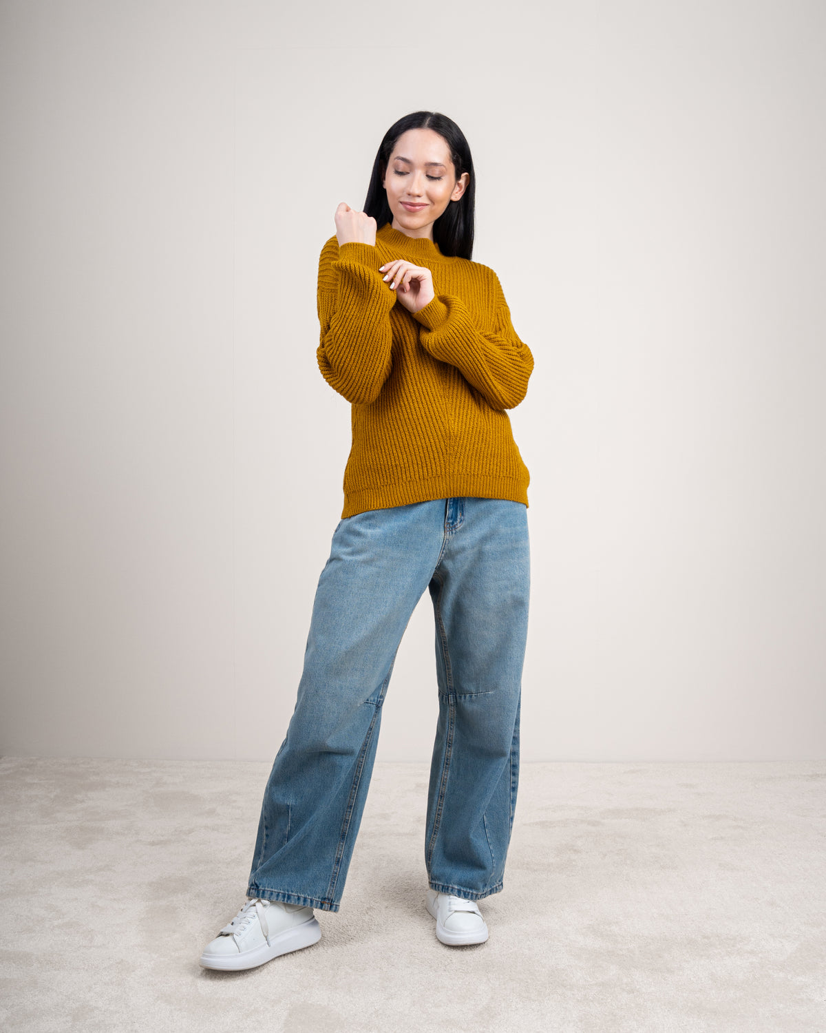Knitwear Pullover With Cable Detail
