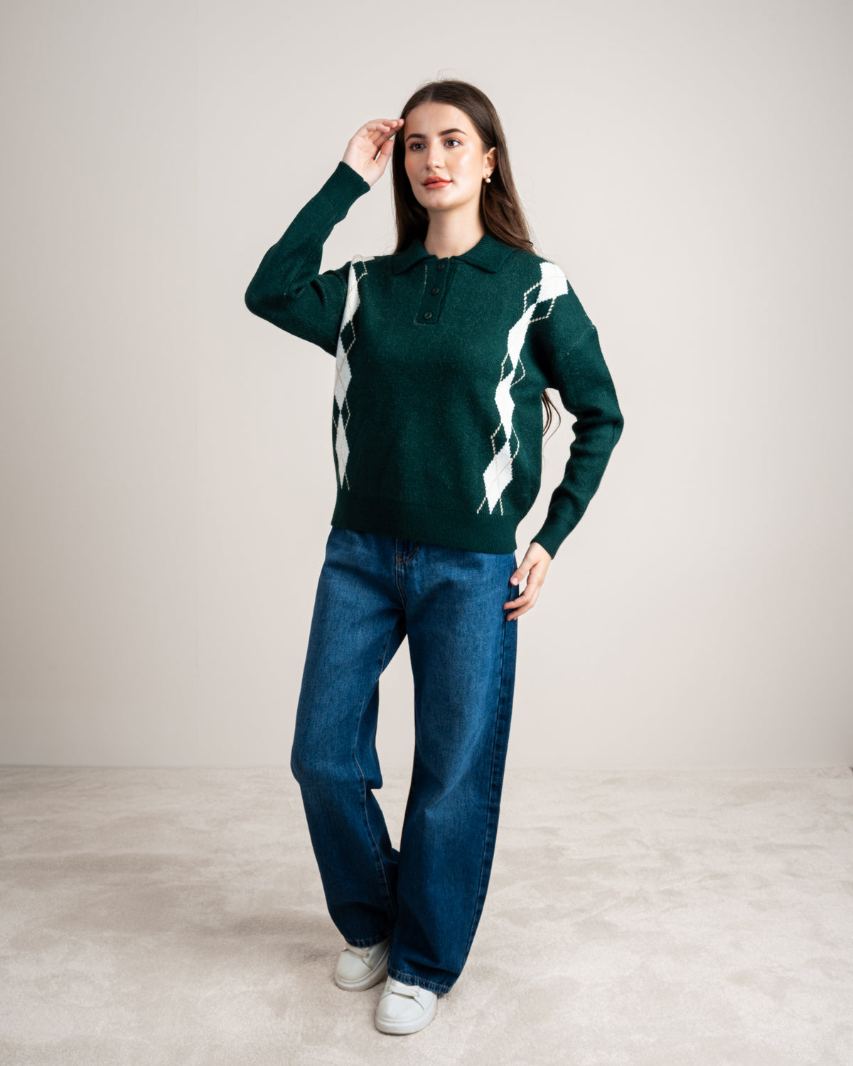 Knitwear Pullover - With Side Embroidery