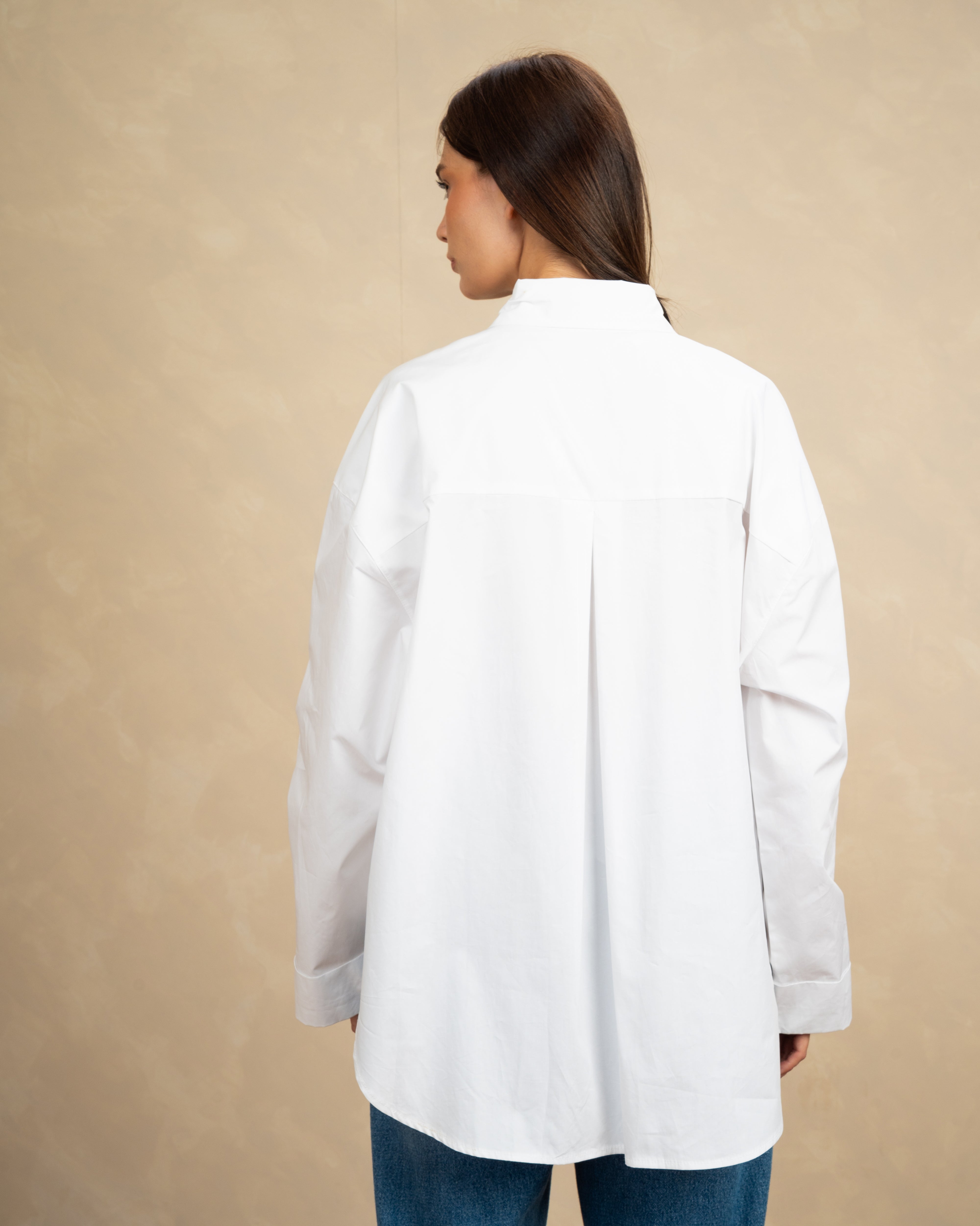 Poplin Shirt With Gold Buttons