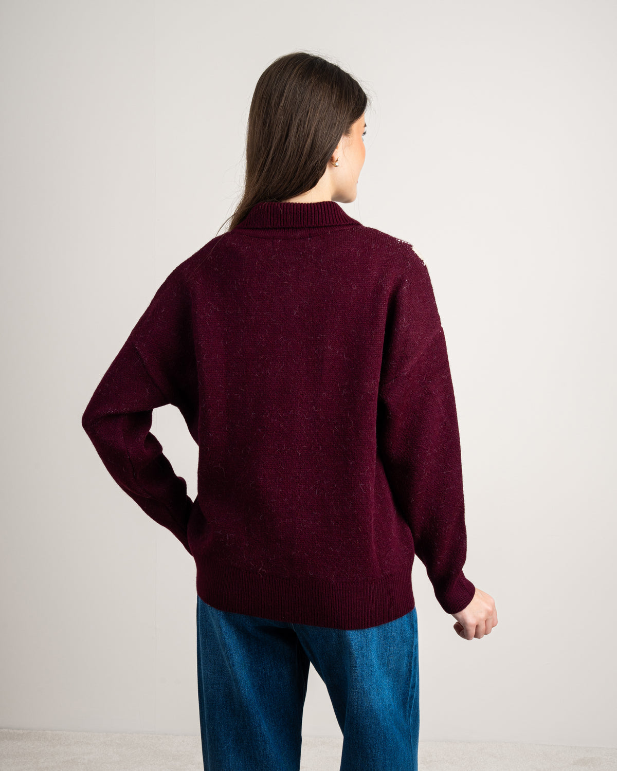 Knitwear Pullover - With Side Embroidery