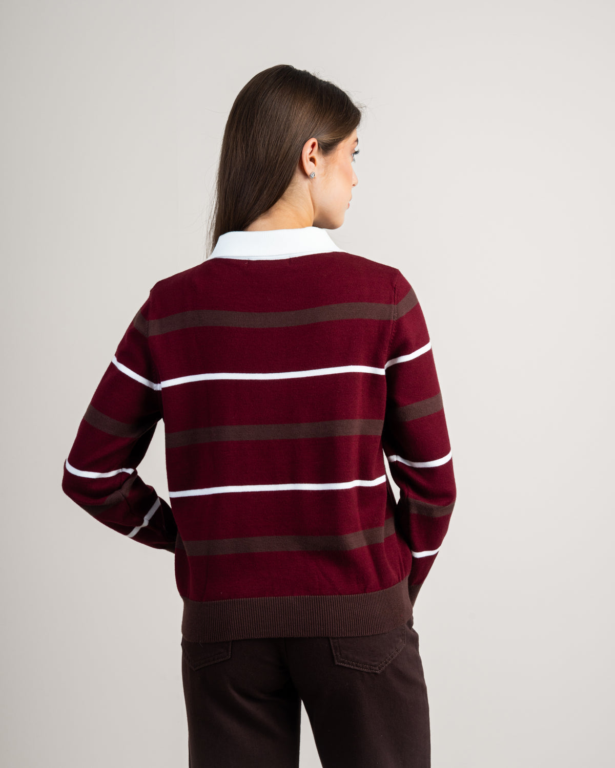 Simple Striped Knitwear Pullover
