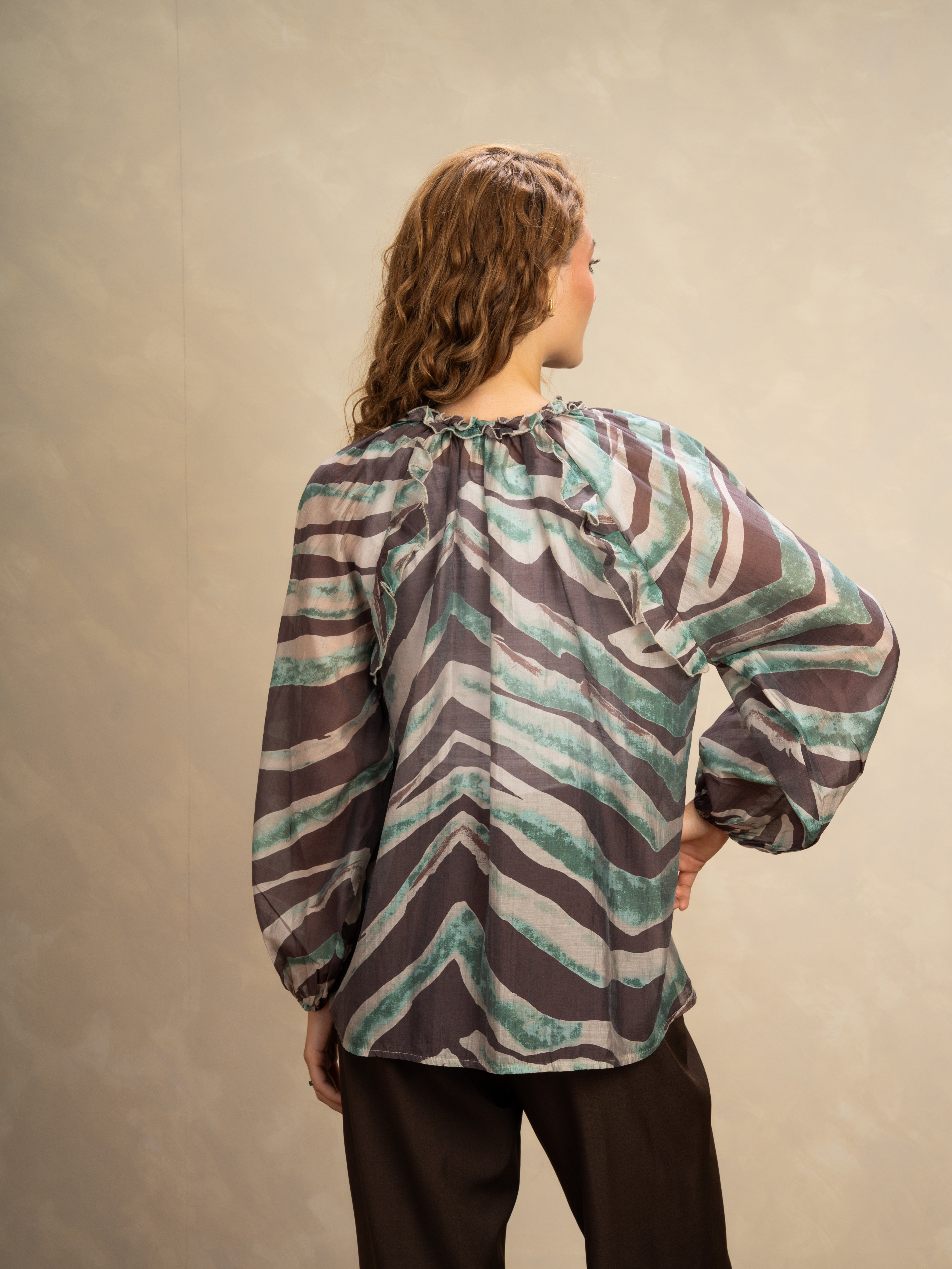 Wave Pattern Blouse