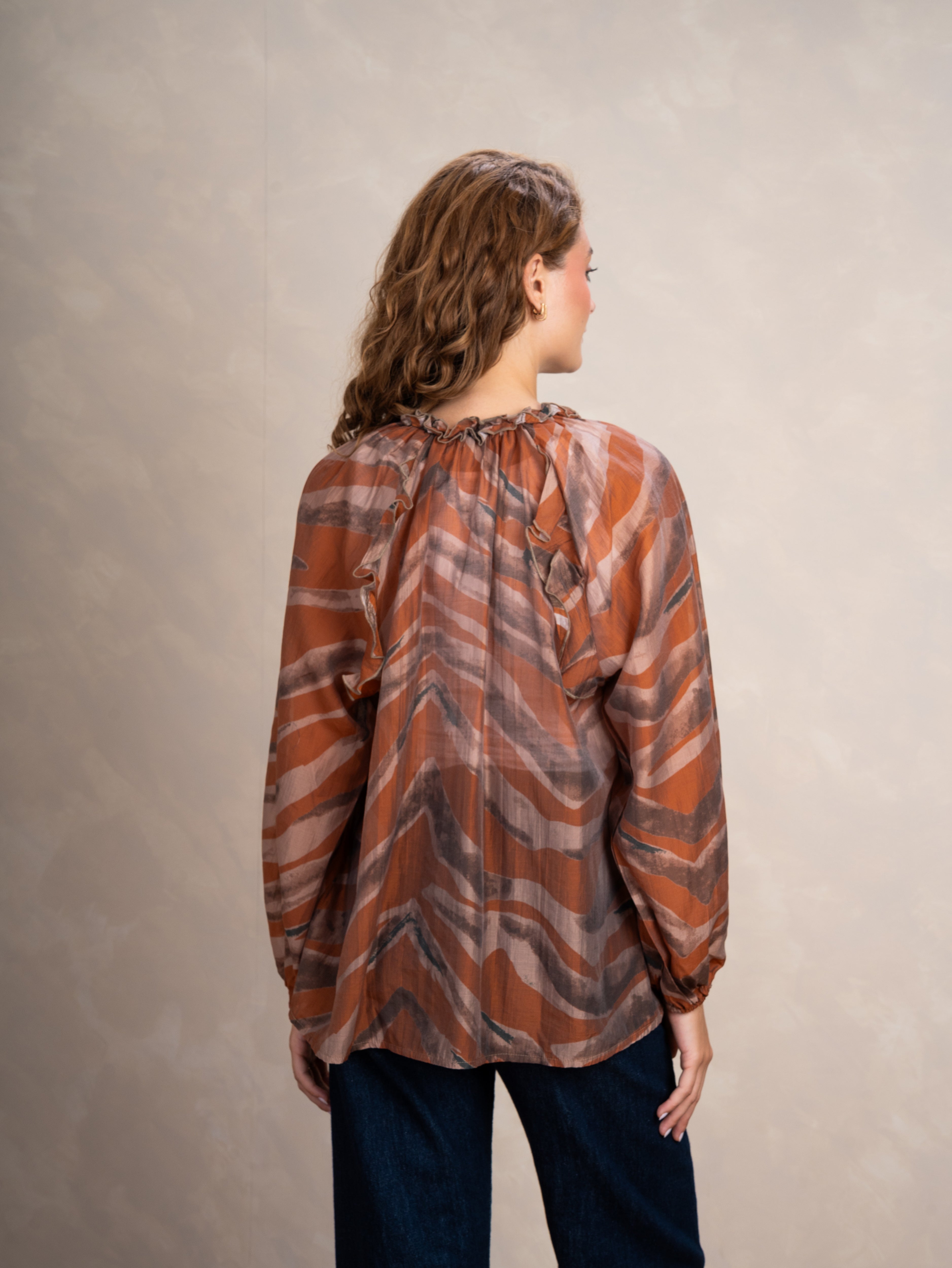 Wave Pattern Blouse