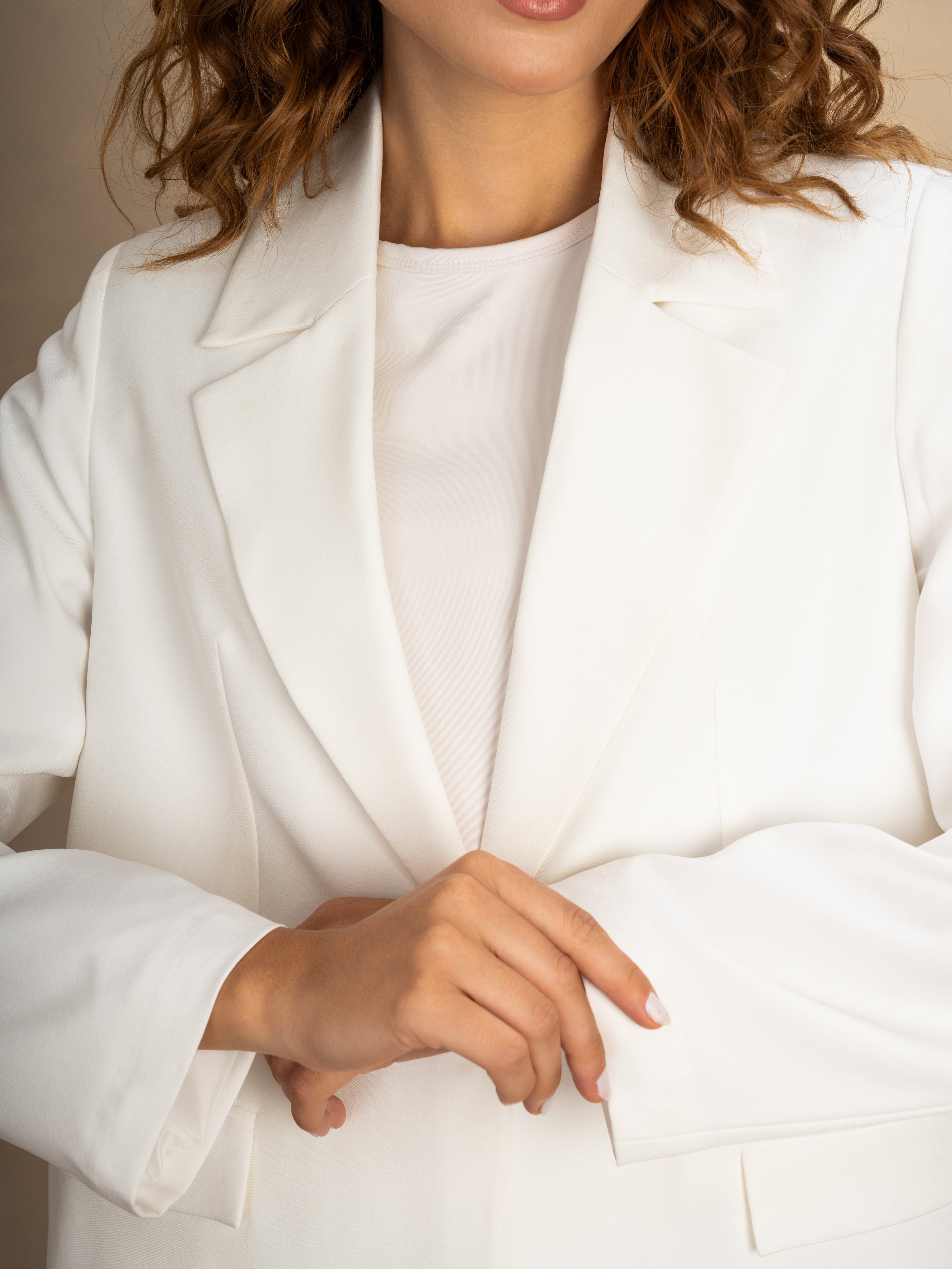 Long Single Button Formal Blazer