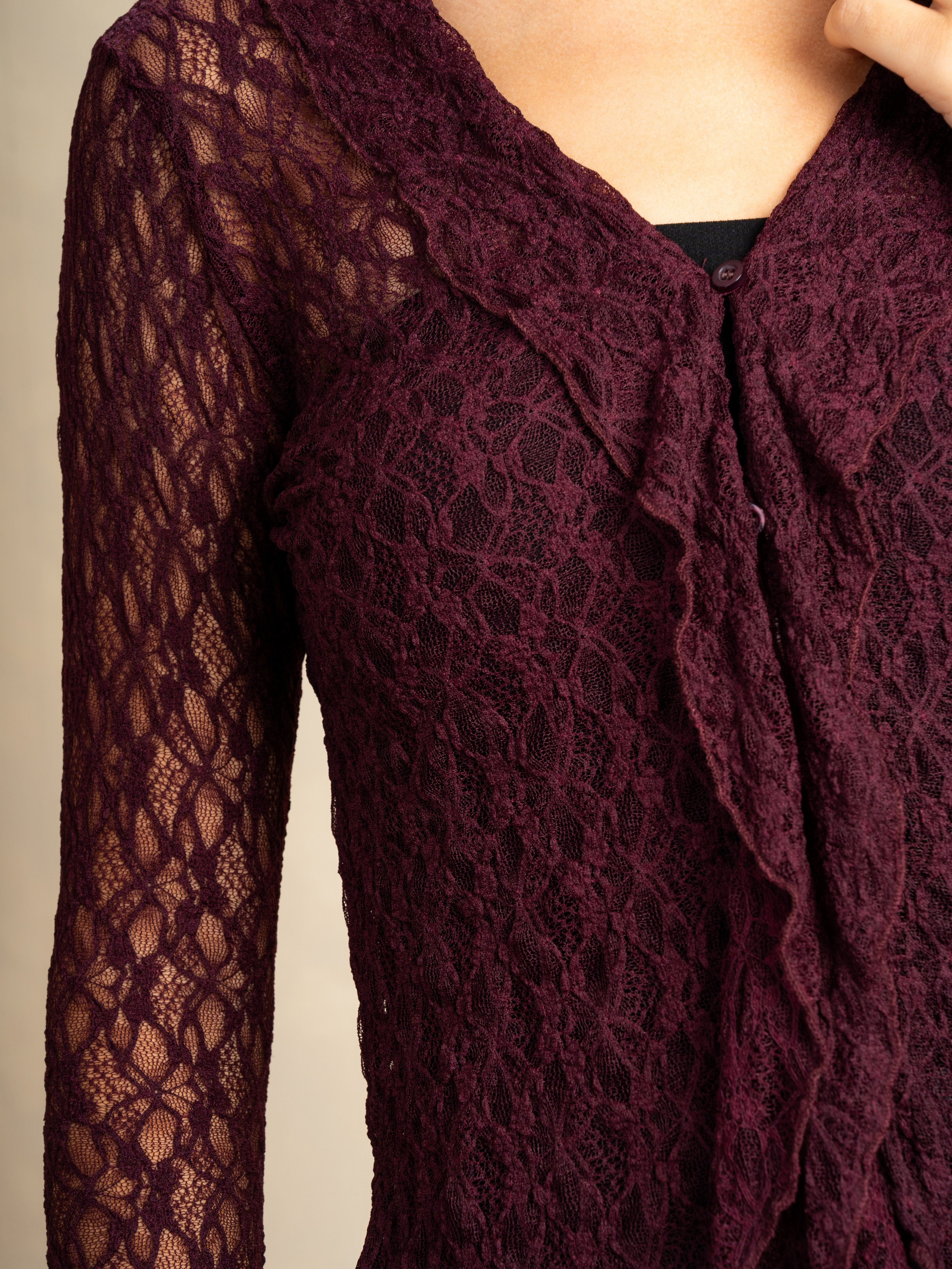 Lace Body With Button Front