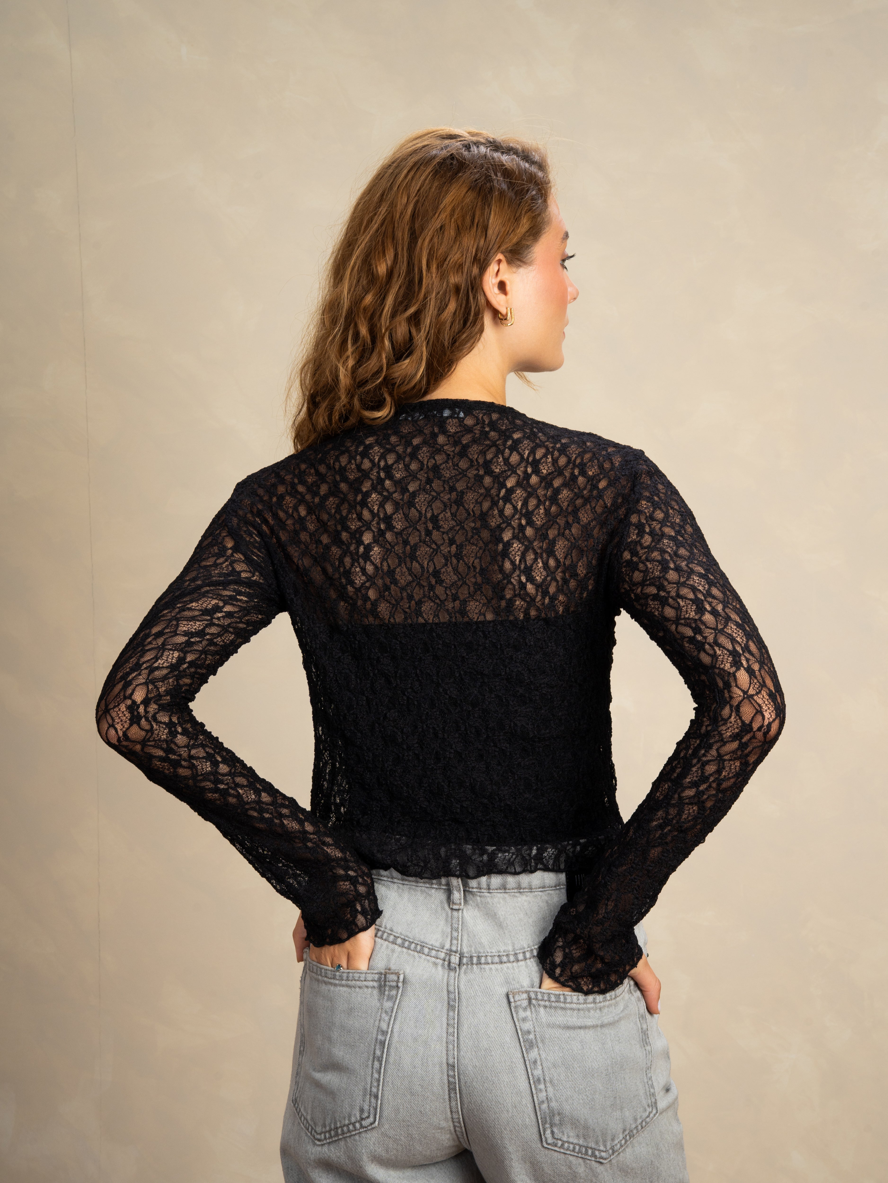 Lace Body With Button Front