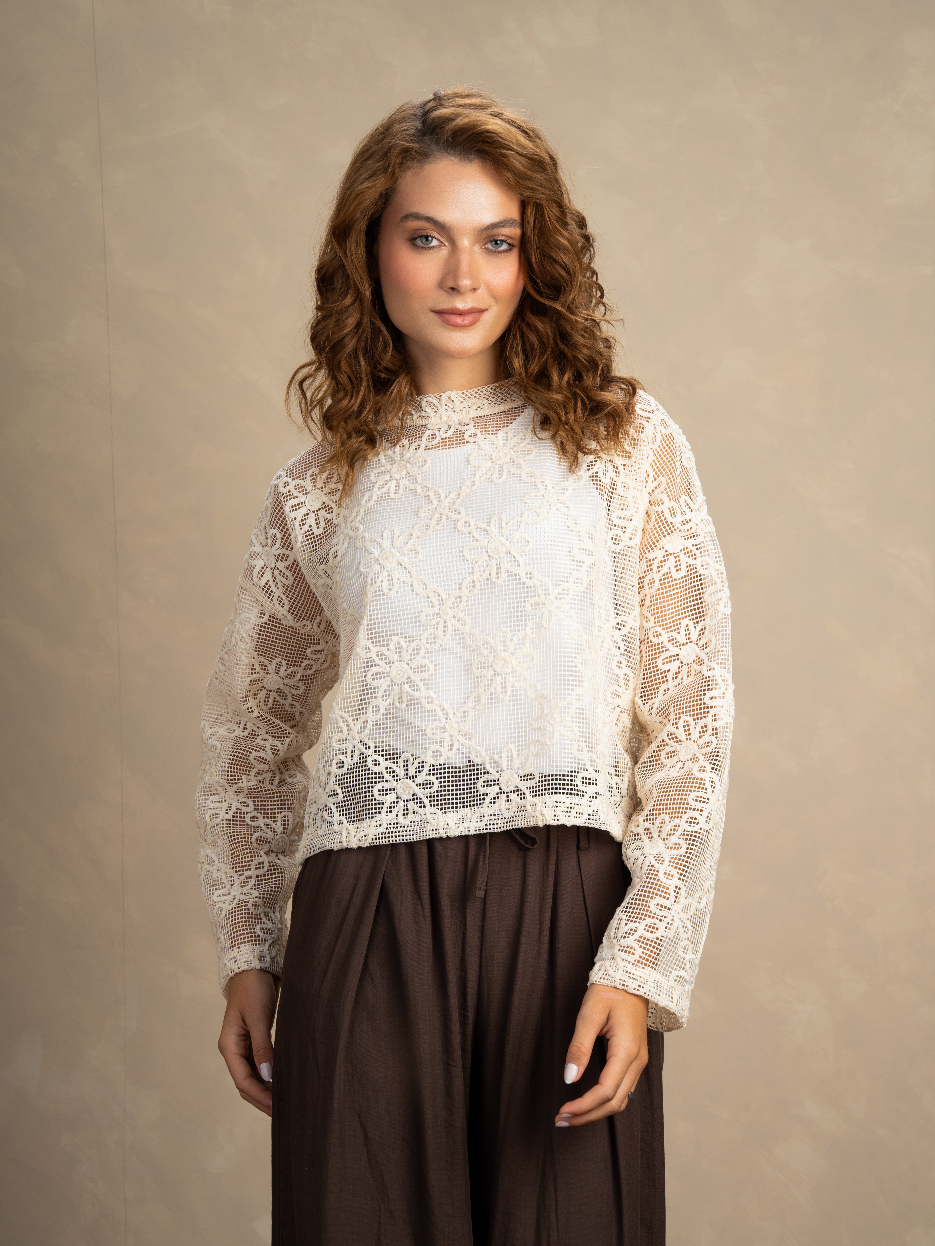 Floral Square Embroidered Body