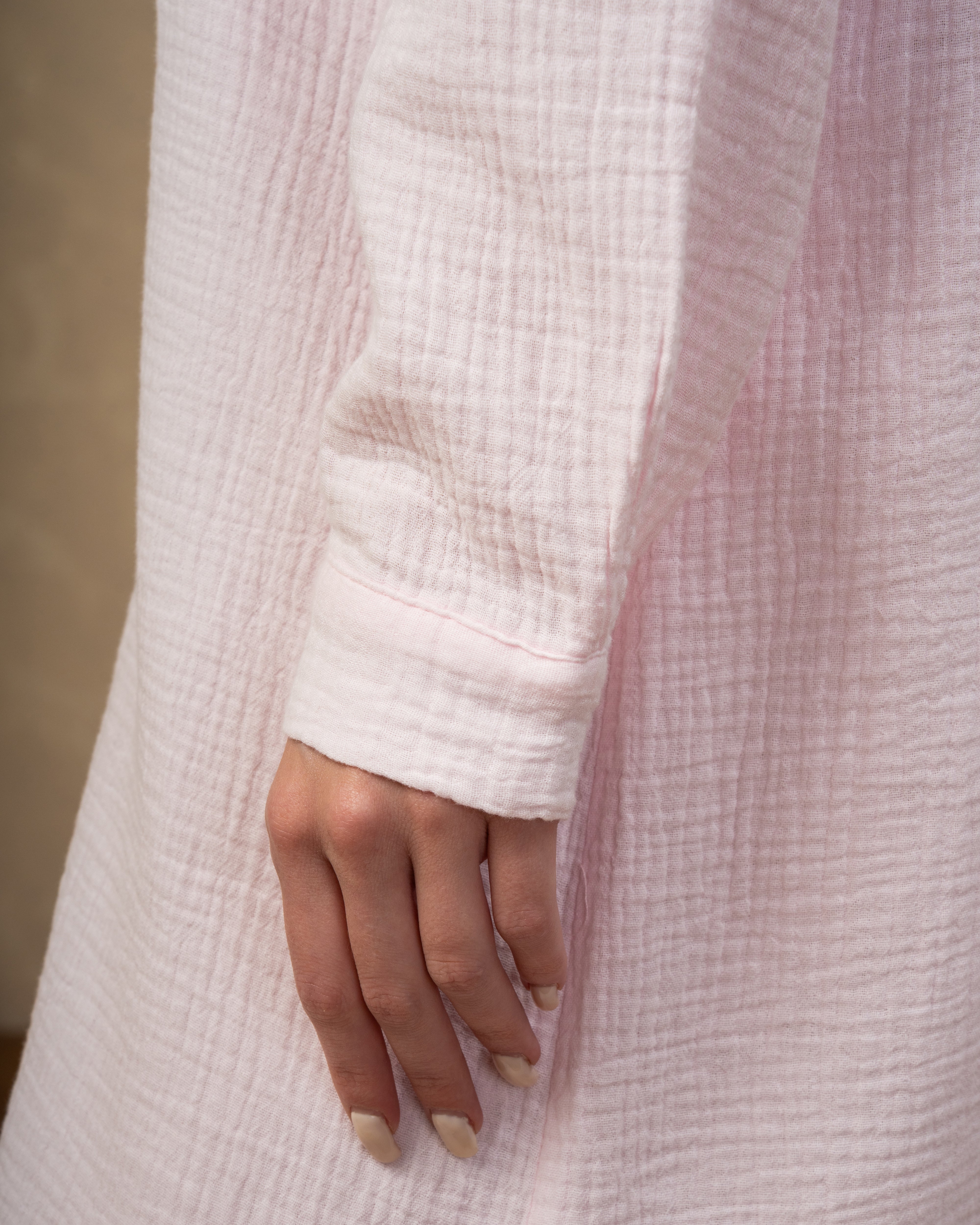 Dress With Chest Pockets - And Wooden Buttons