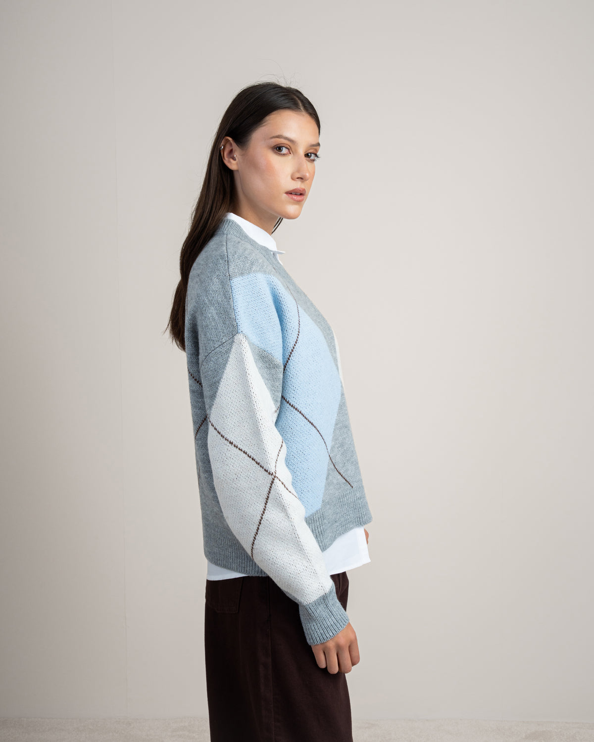 Geometric Pattern - Knitwear Pullover