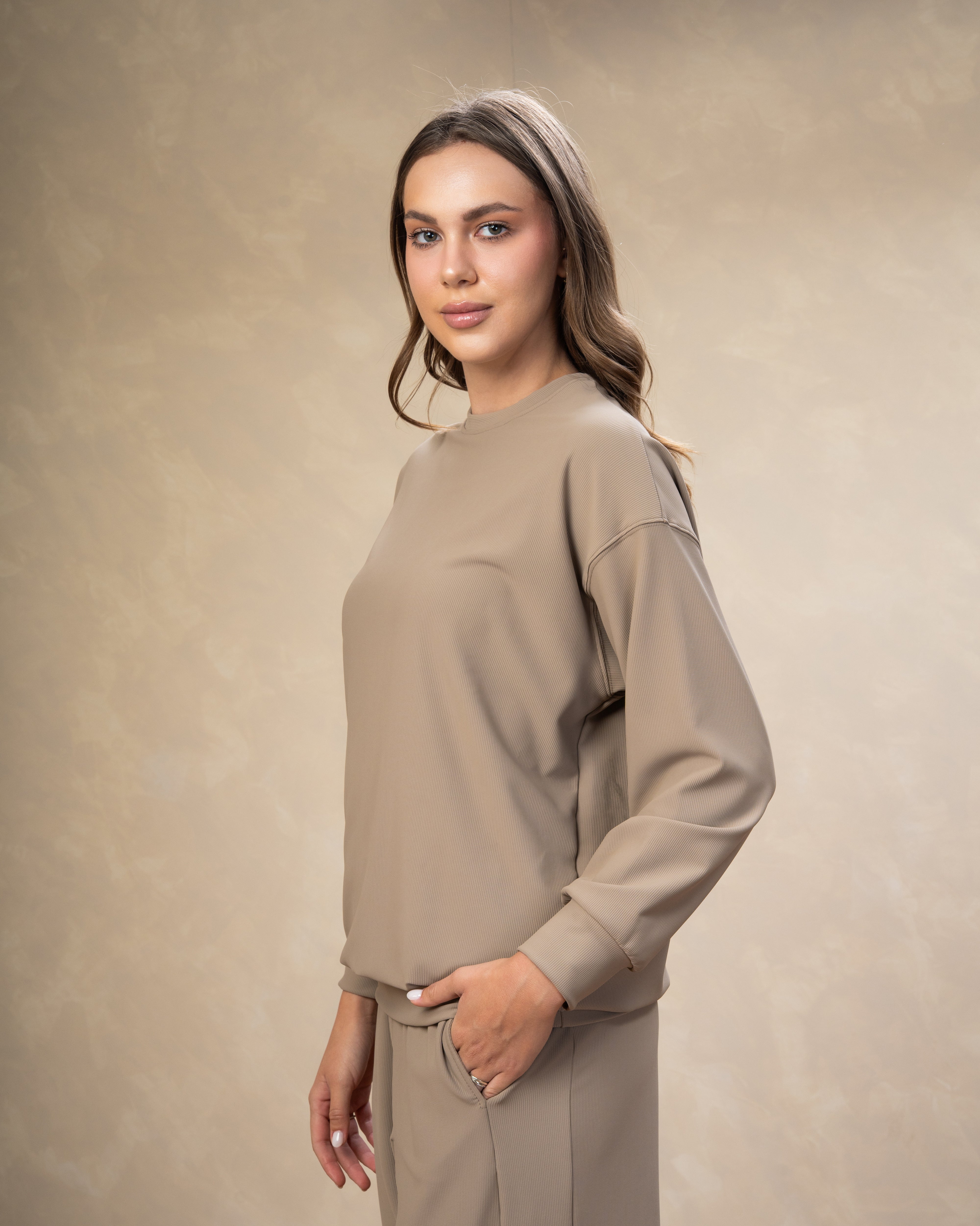 Plain Crew Neck Sweatshirt