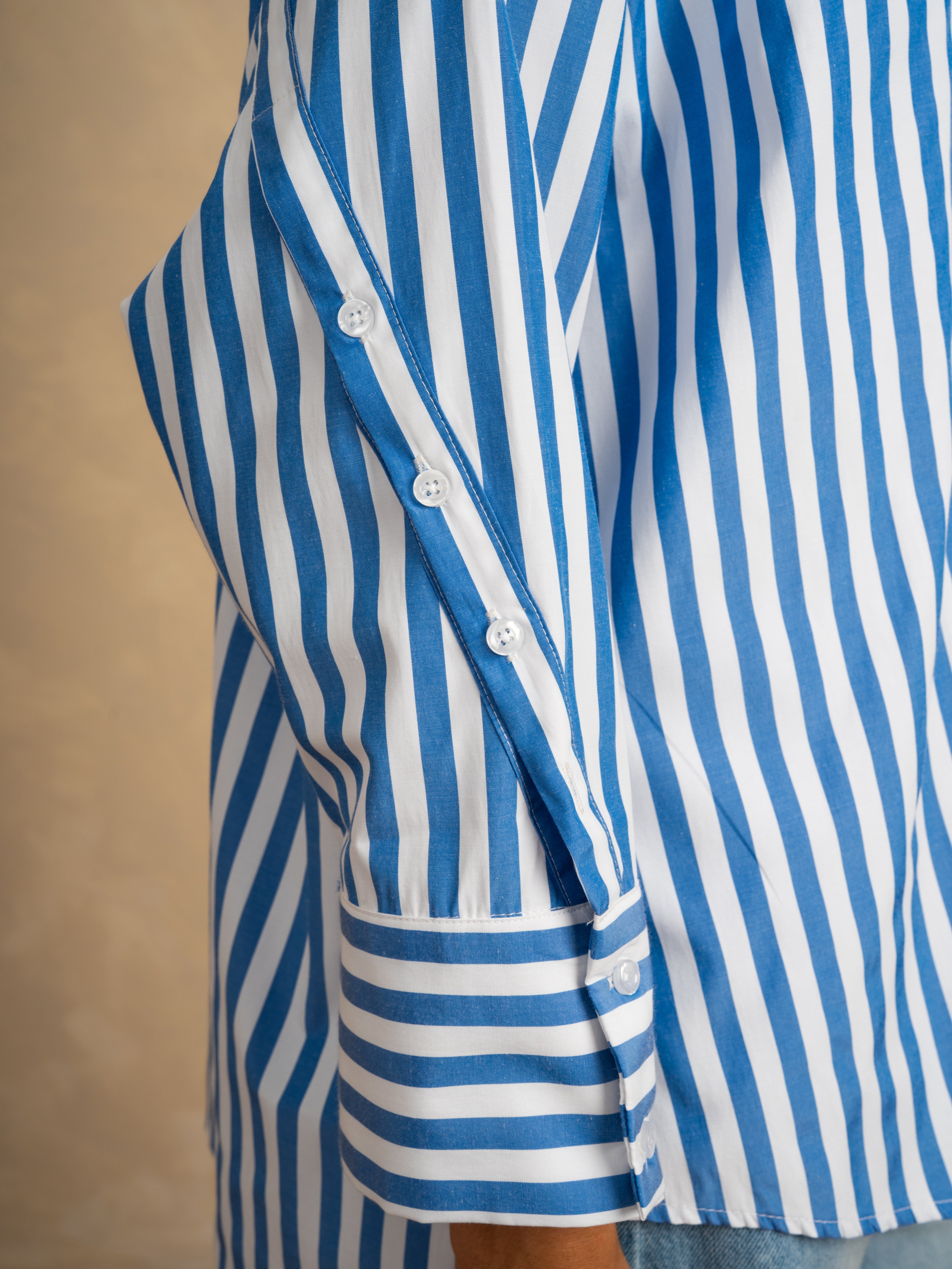 Striped Shirt With Oversized Pocket
