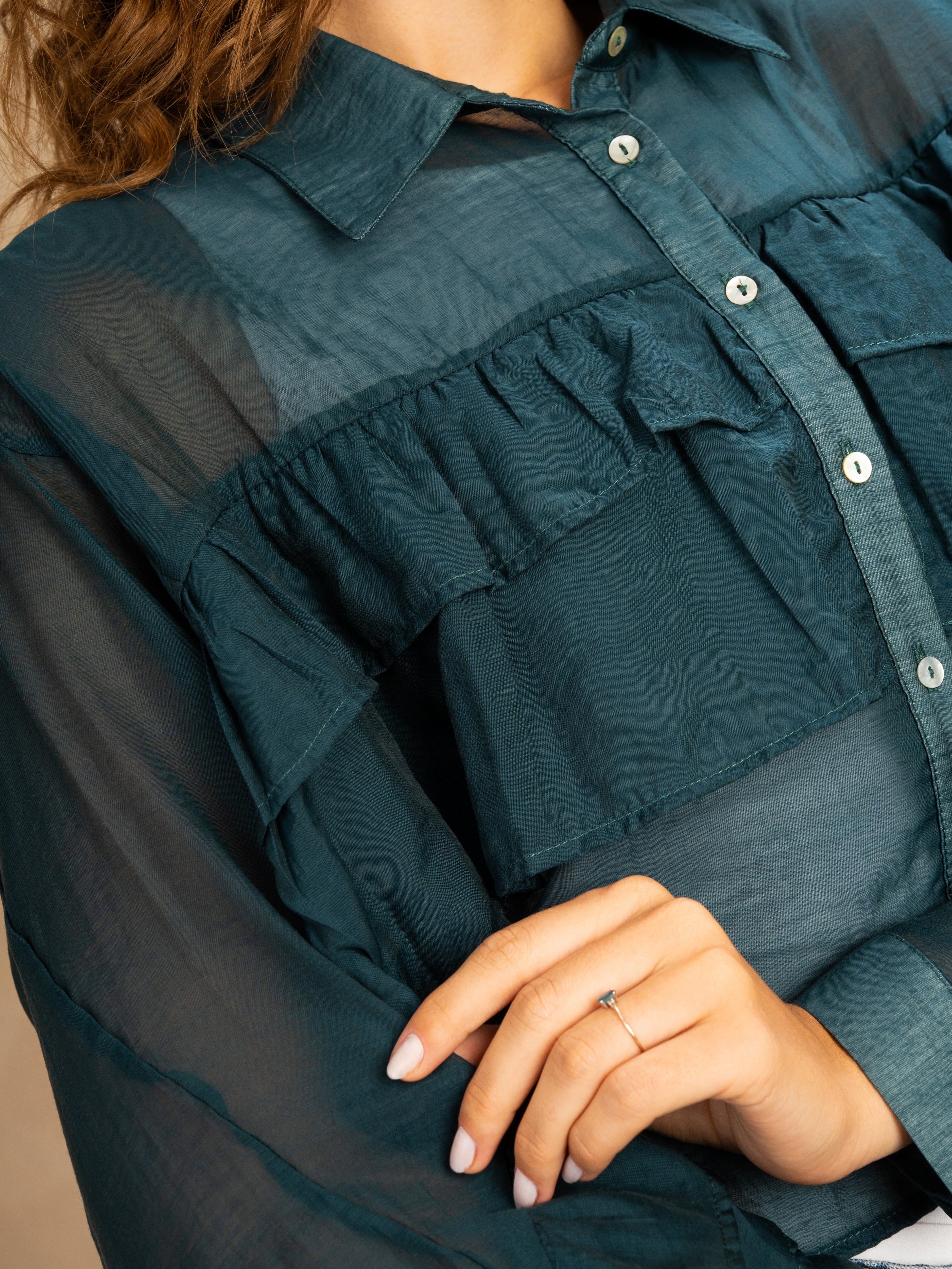 Multi-Tier Ruffle Blouse