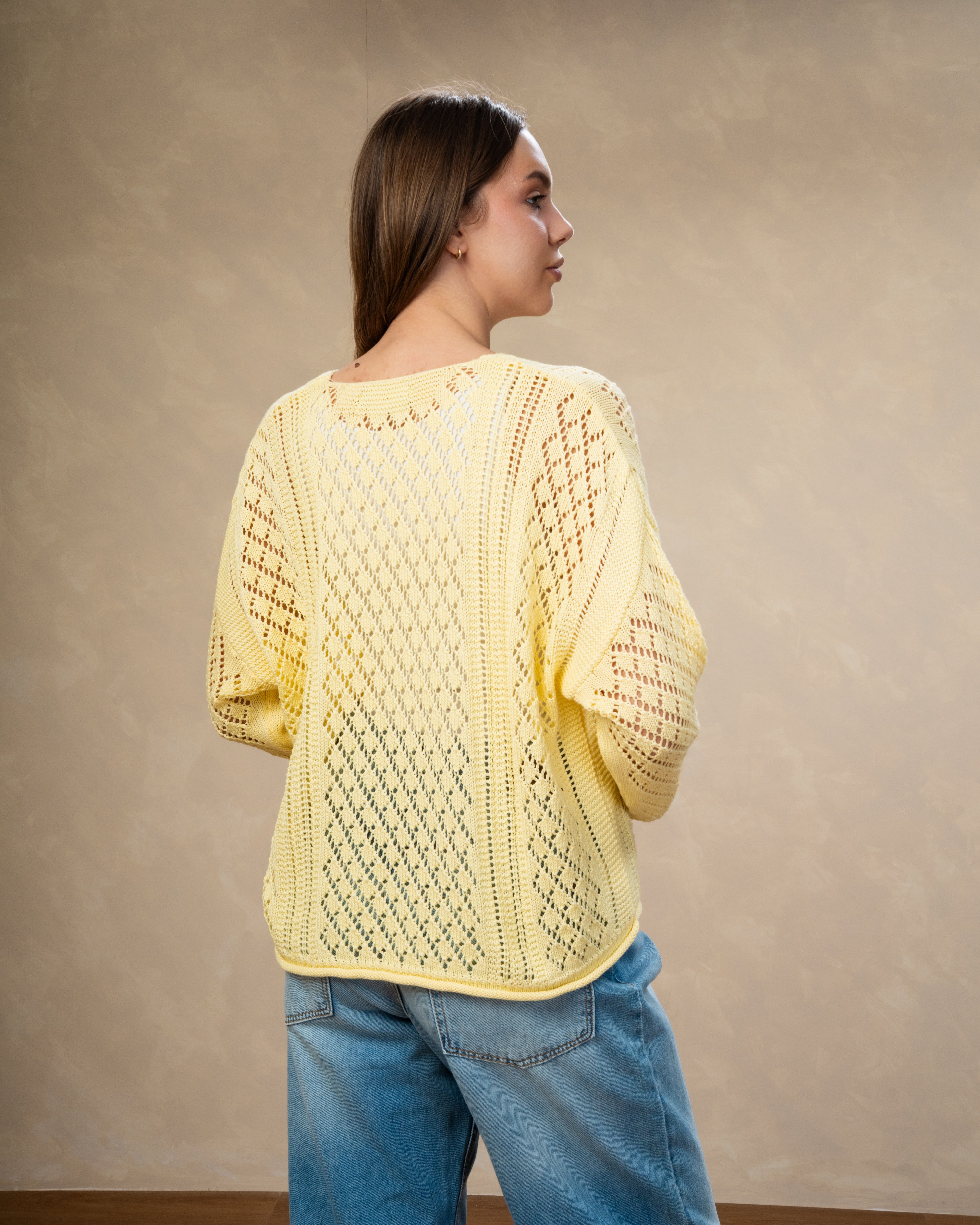 Knitwear Body With Cutout Triangles