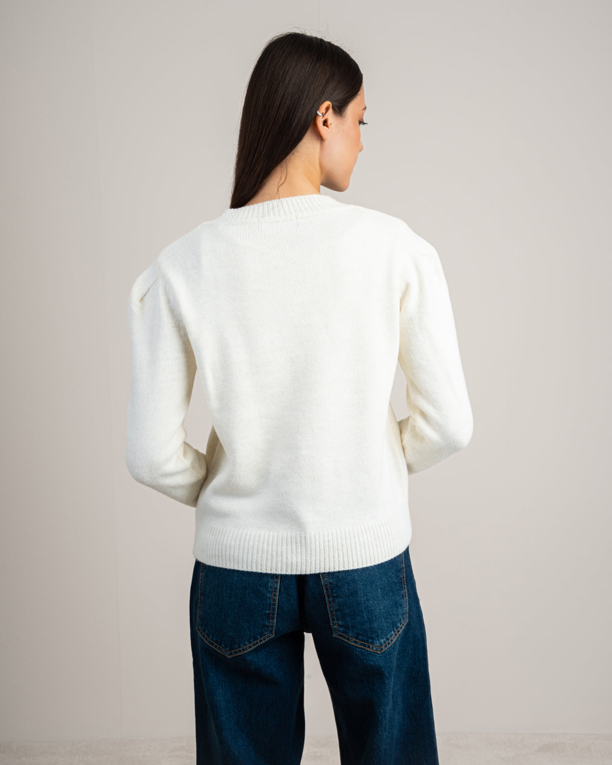 Knitwear Pullover - With Gold Buttons