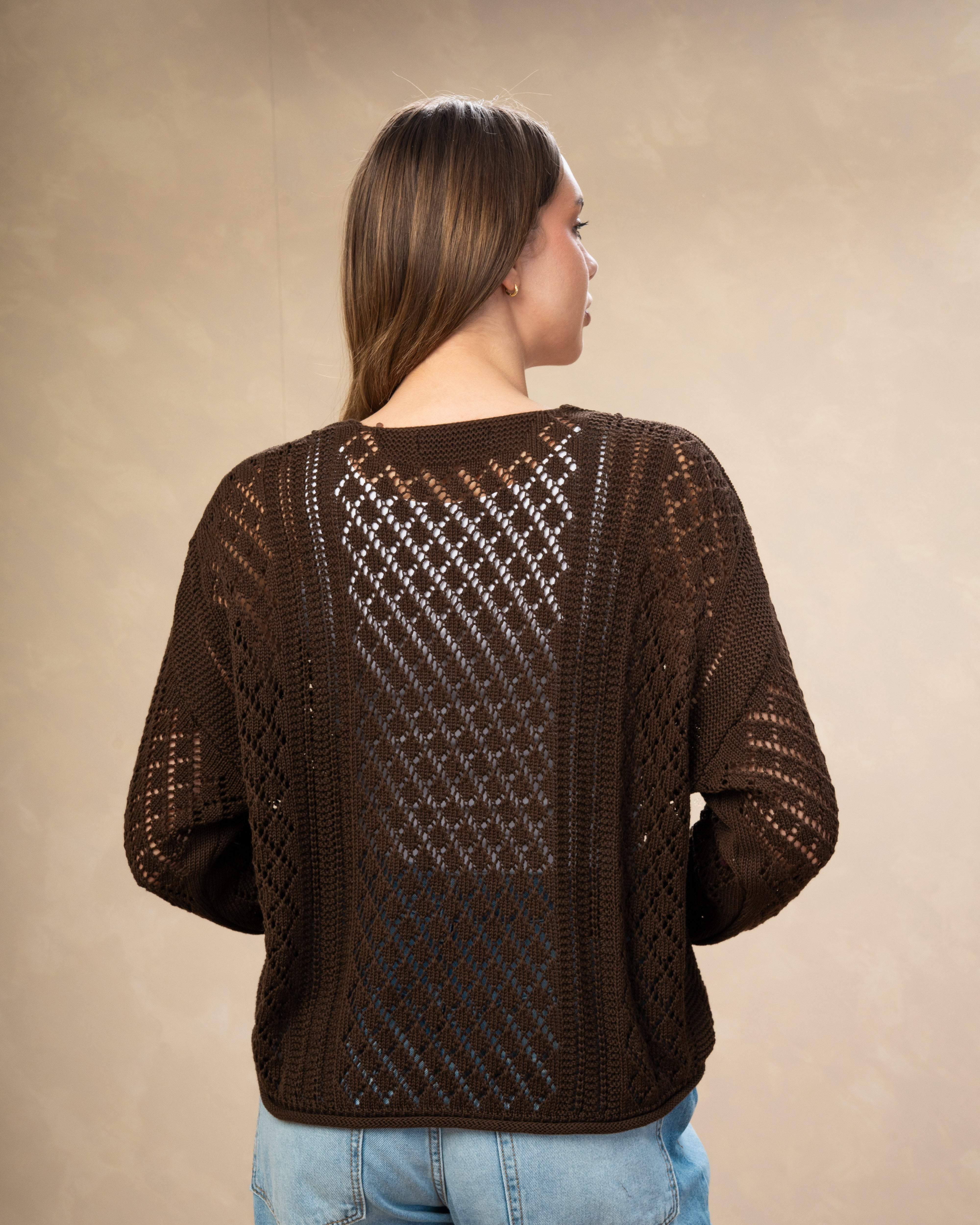 Knitwear Body With Cutout Triangles
