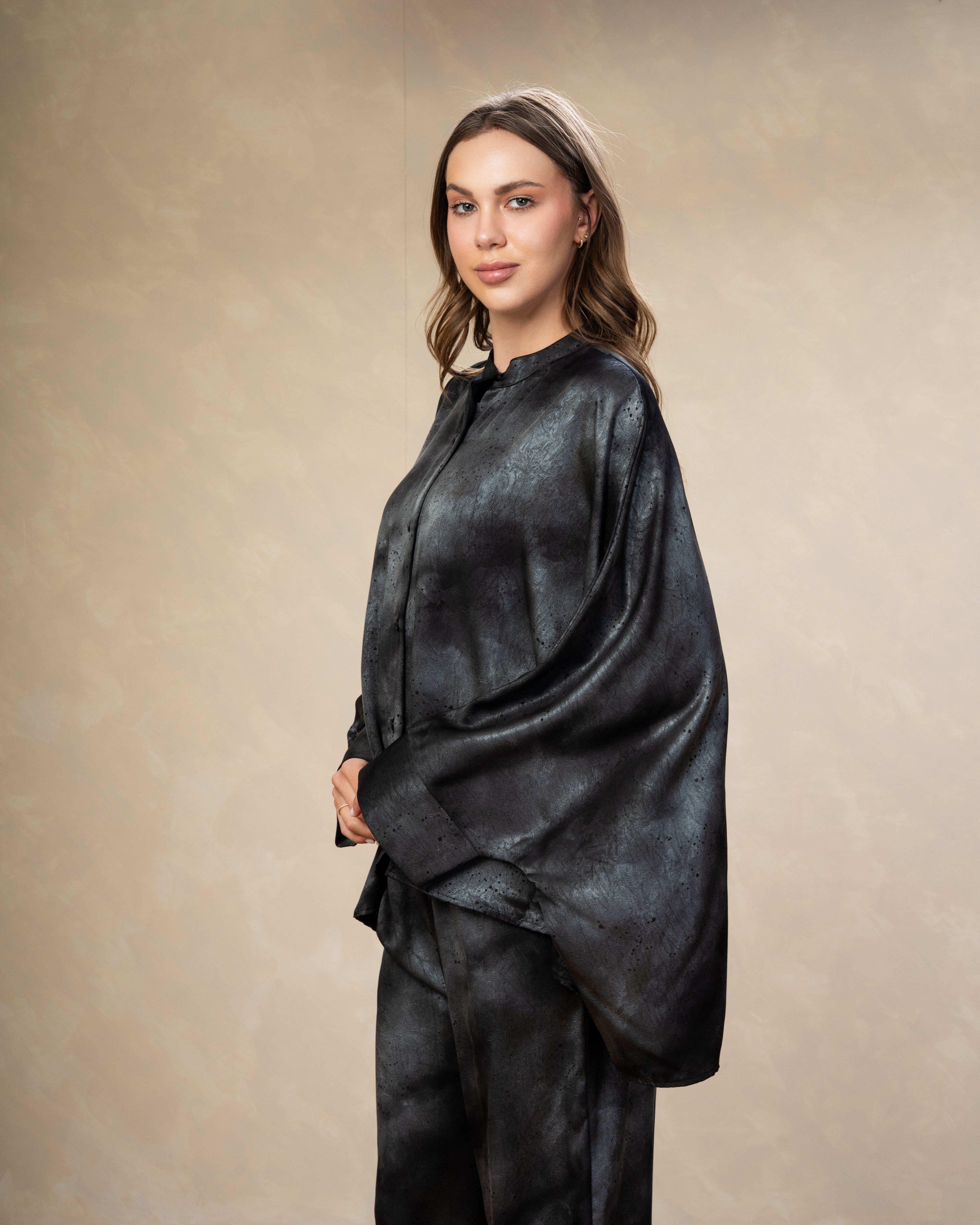 Printed Satin Shirt - In Different Colors