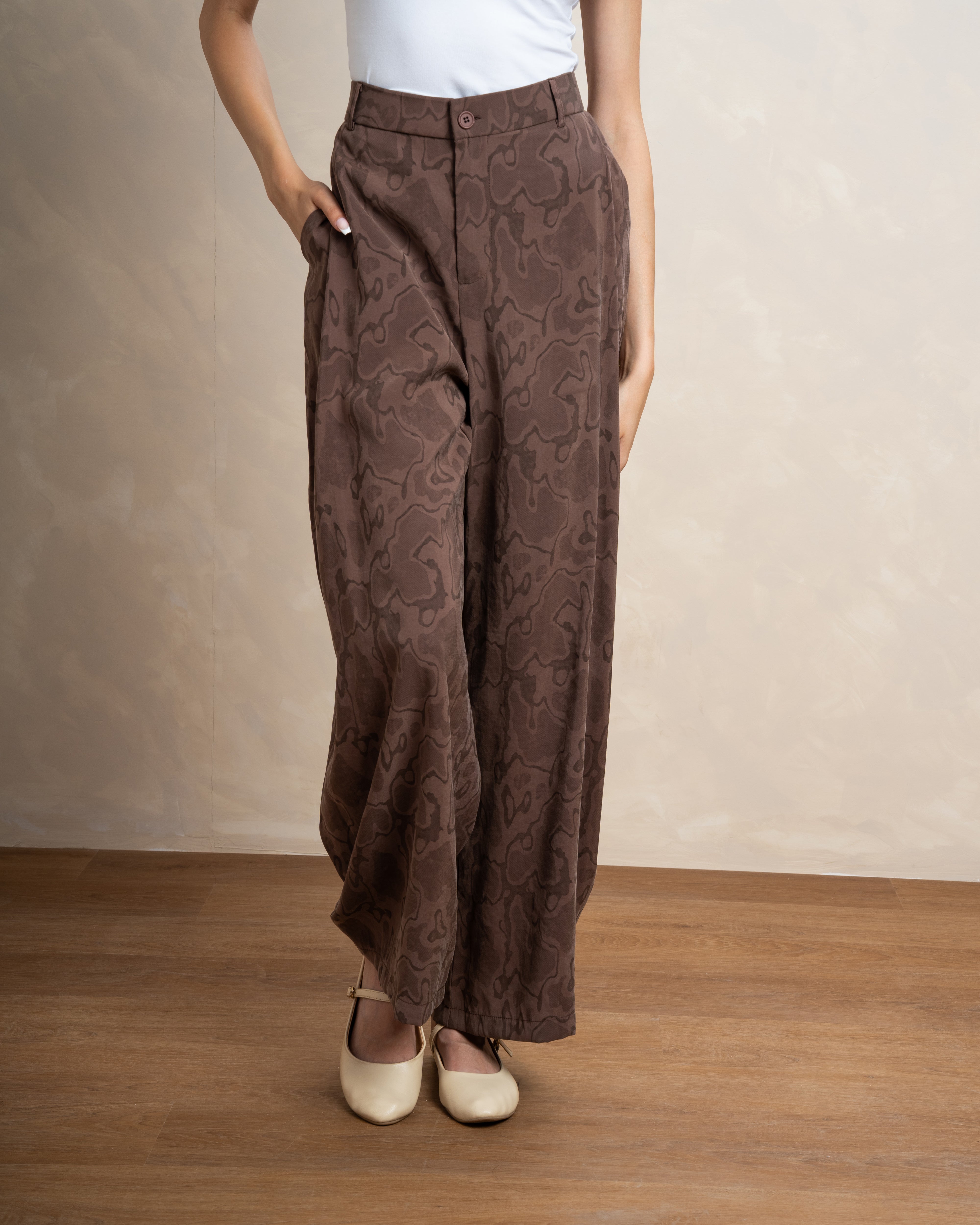 Wave Print Trouser