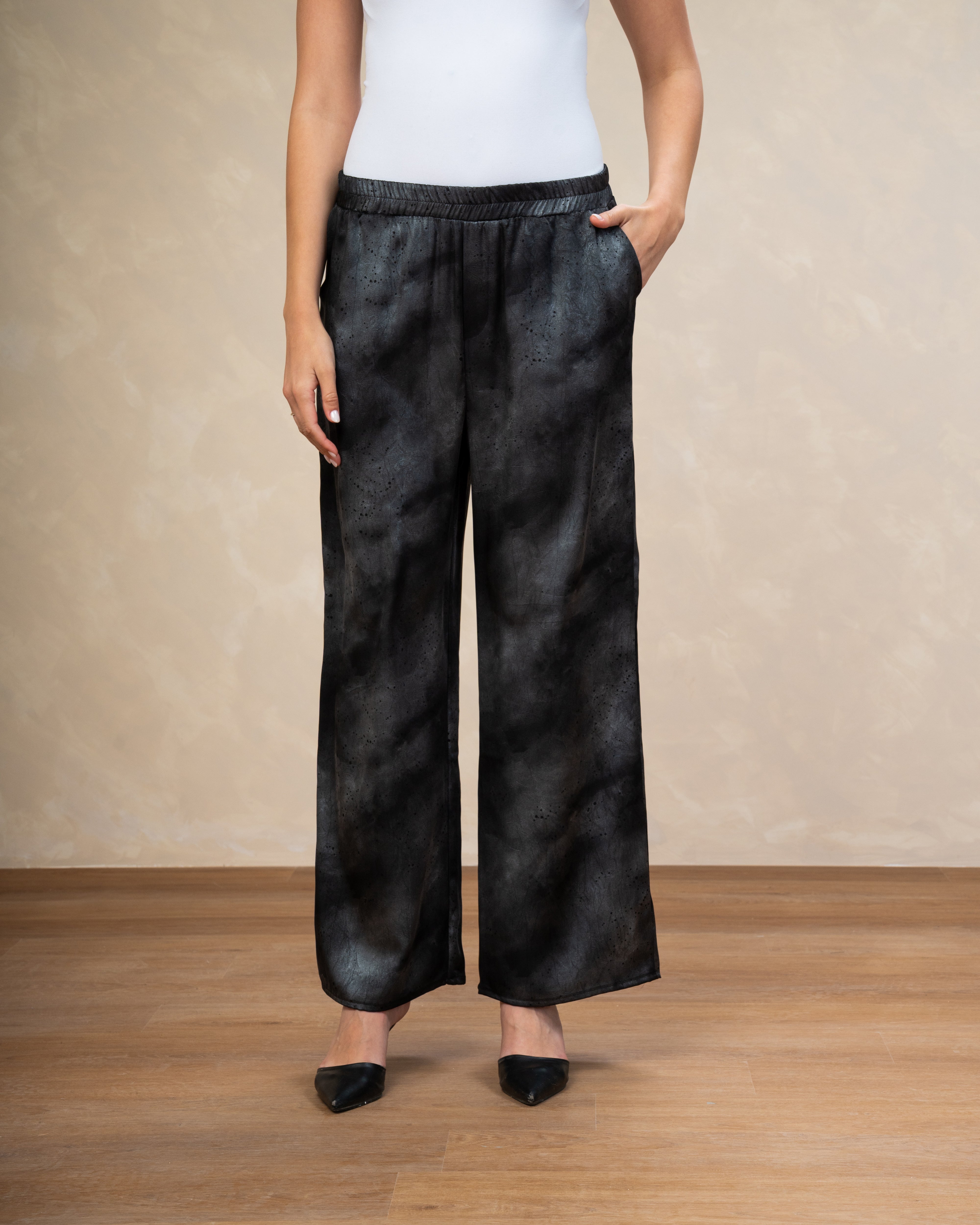 Printed Satin Trouser - In Different Colors