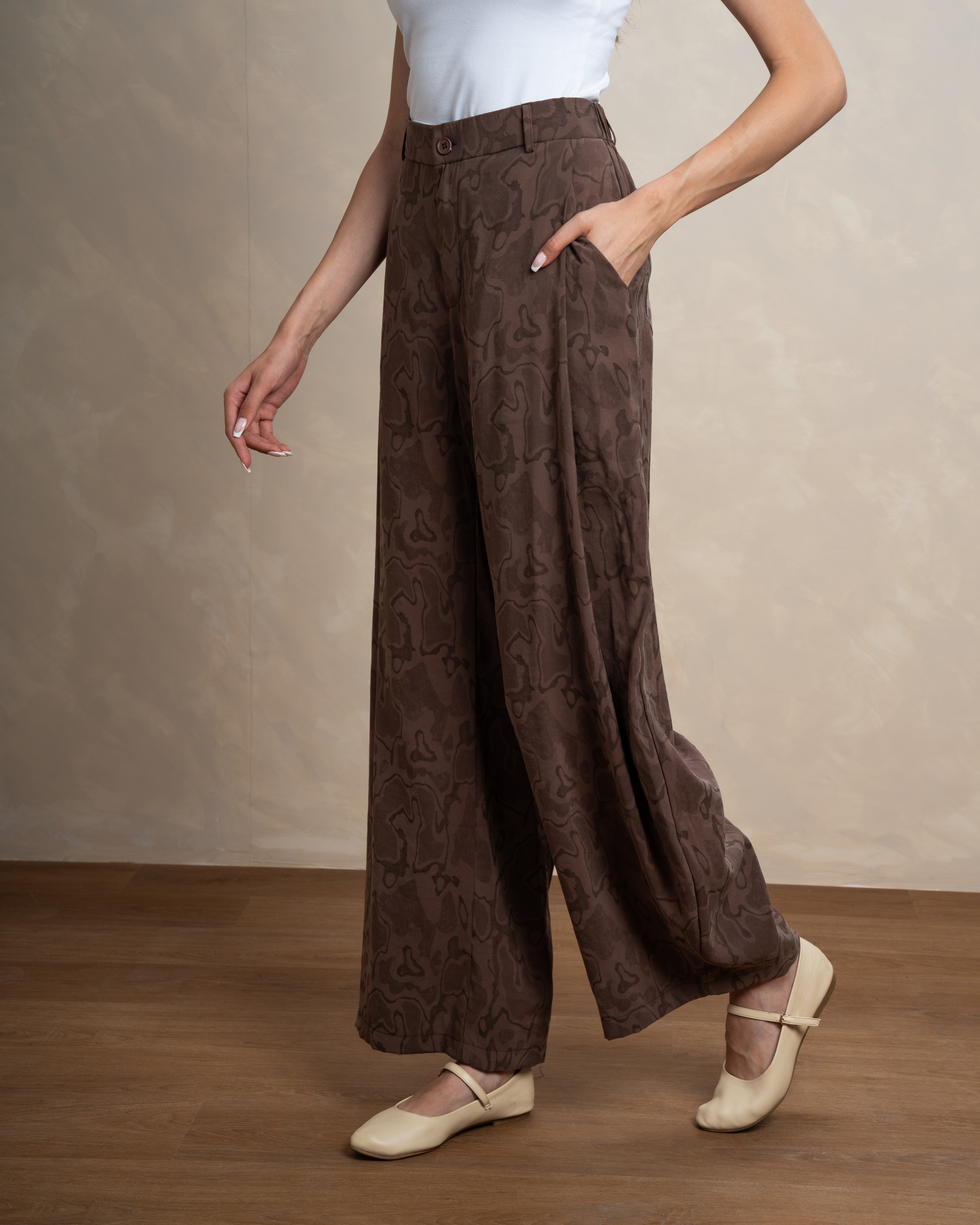 Wave Print Trouser