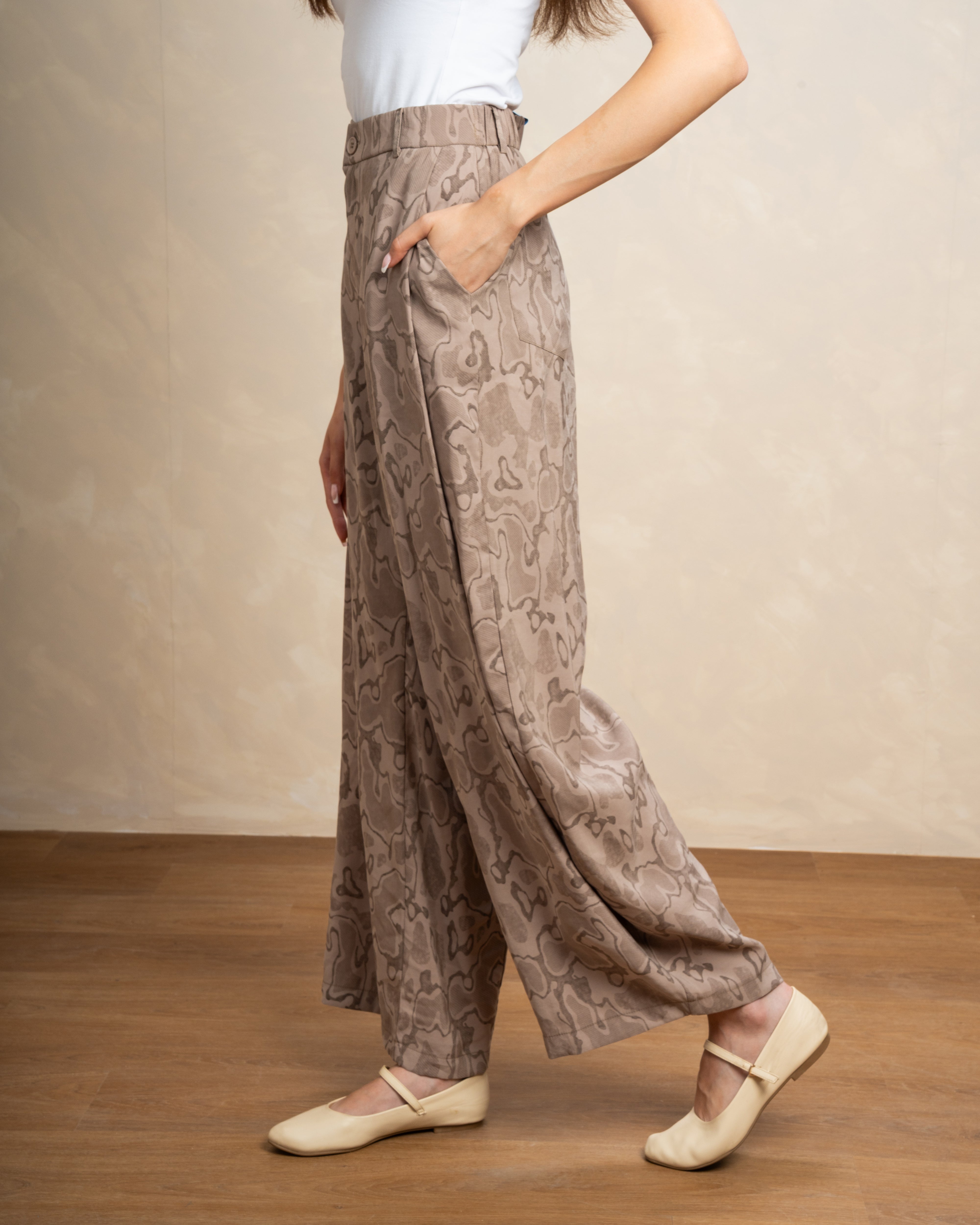 Wave Print Trouser