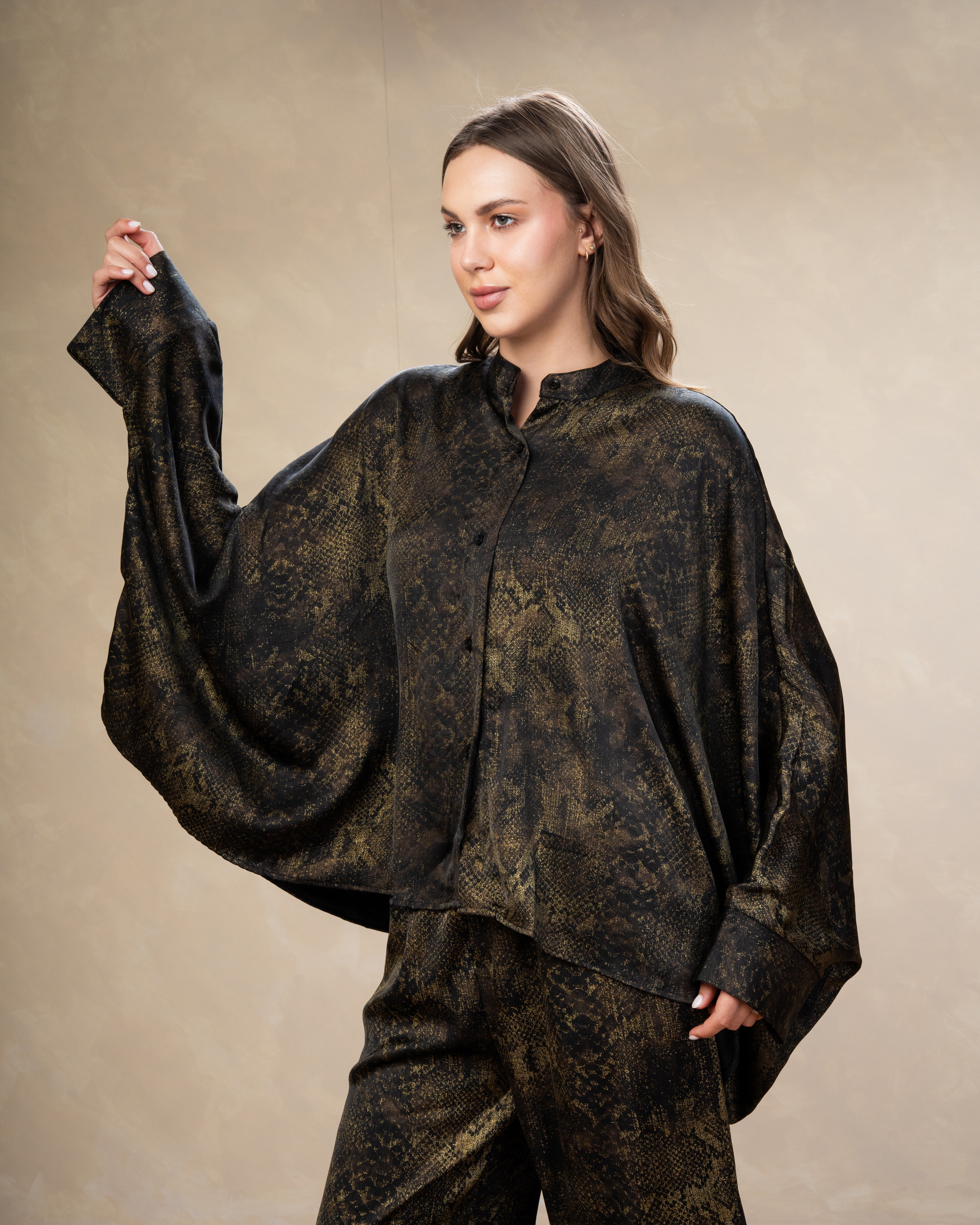 Printed Satin Shirt - In Different Colors