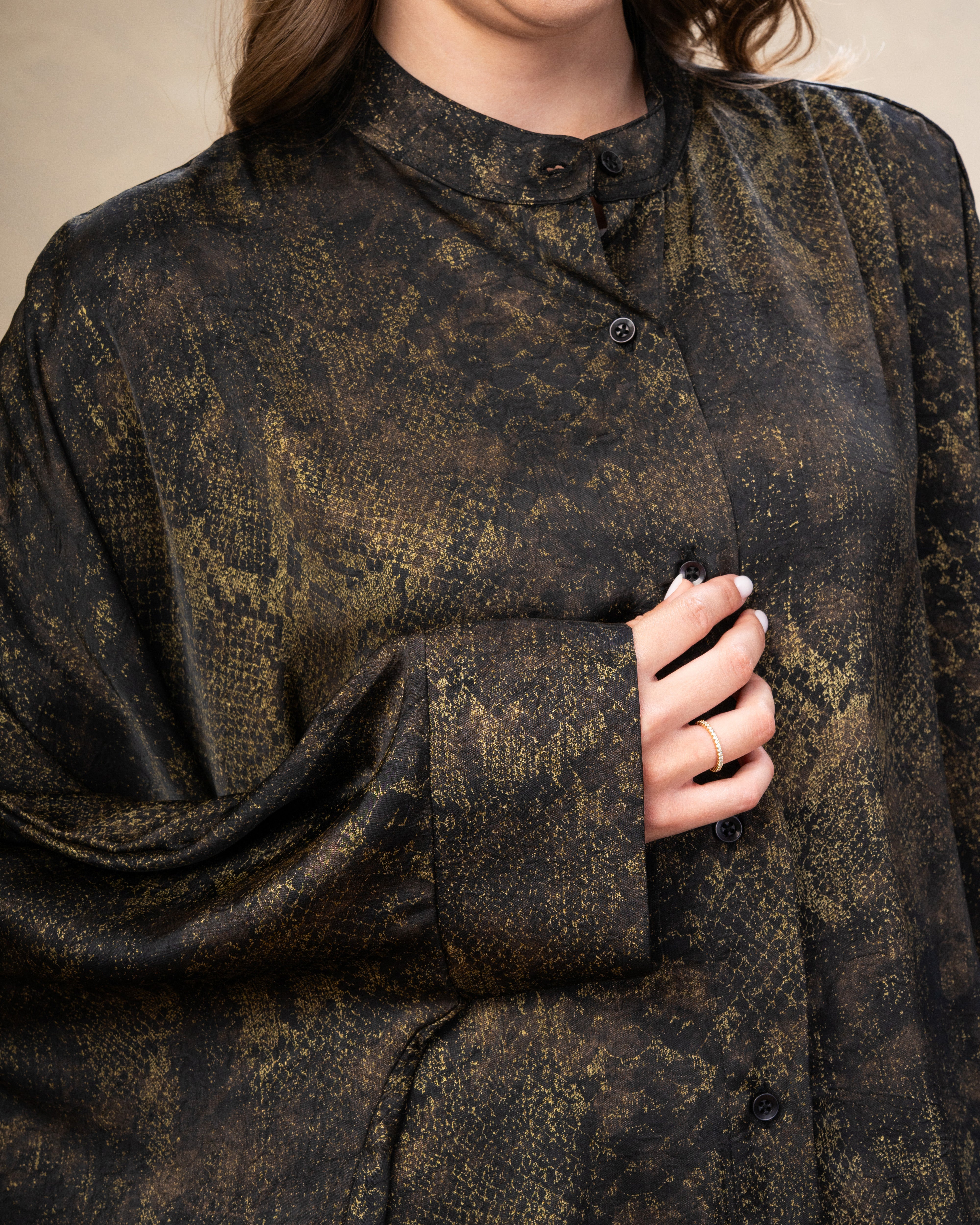 Printed Satin Shirt - In Different Colors