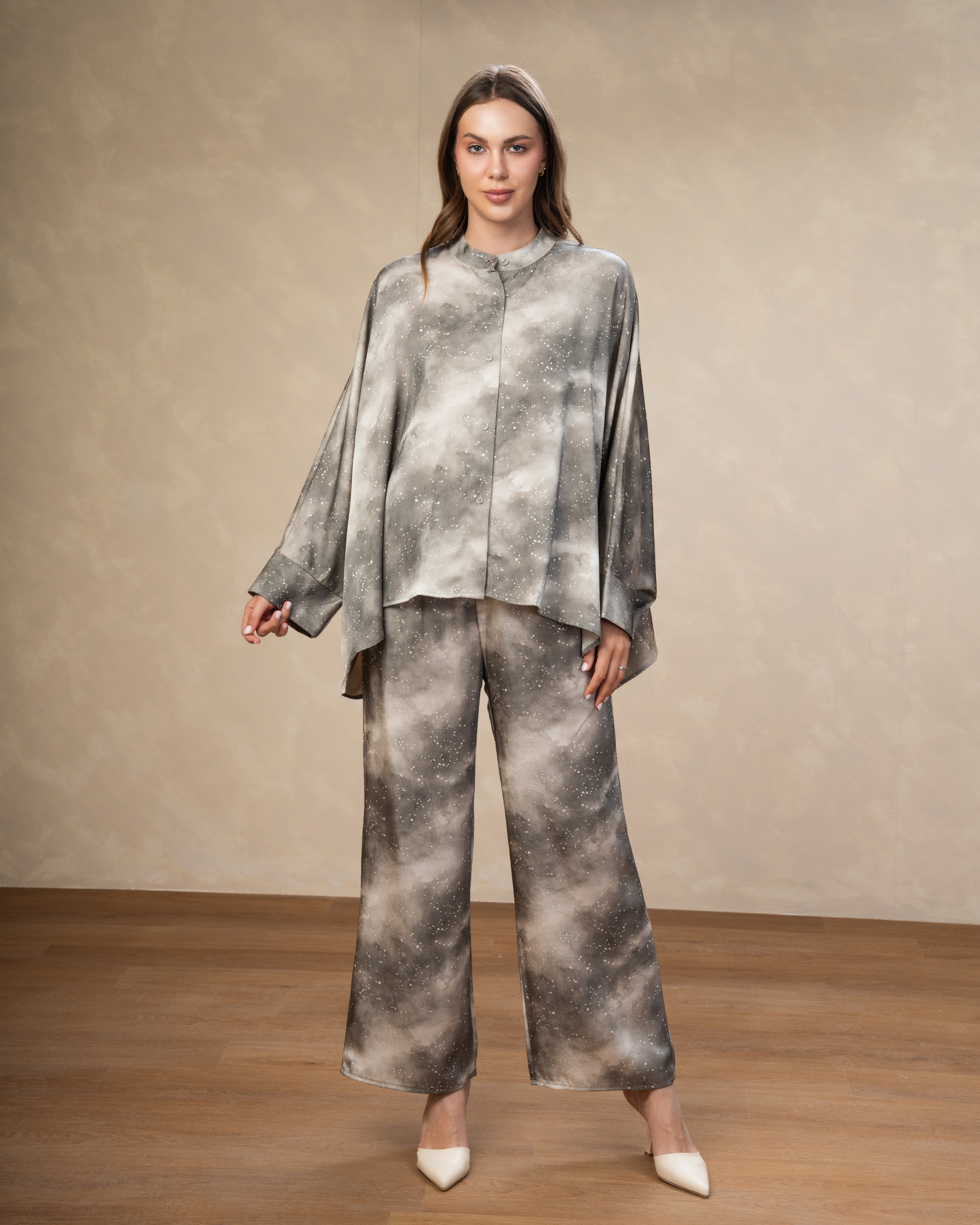 Printed Satin Shirt - In Different Colors