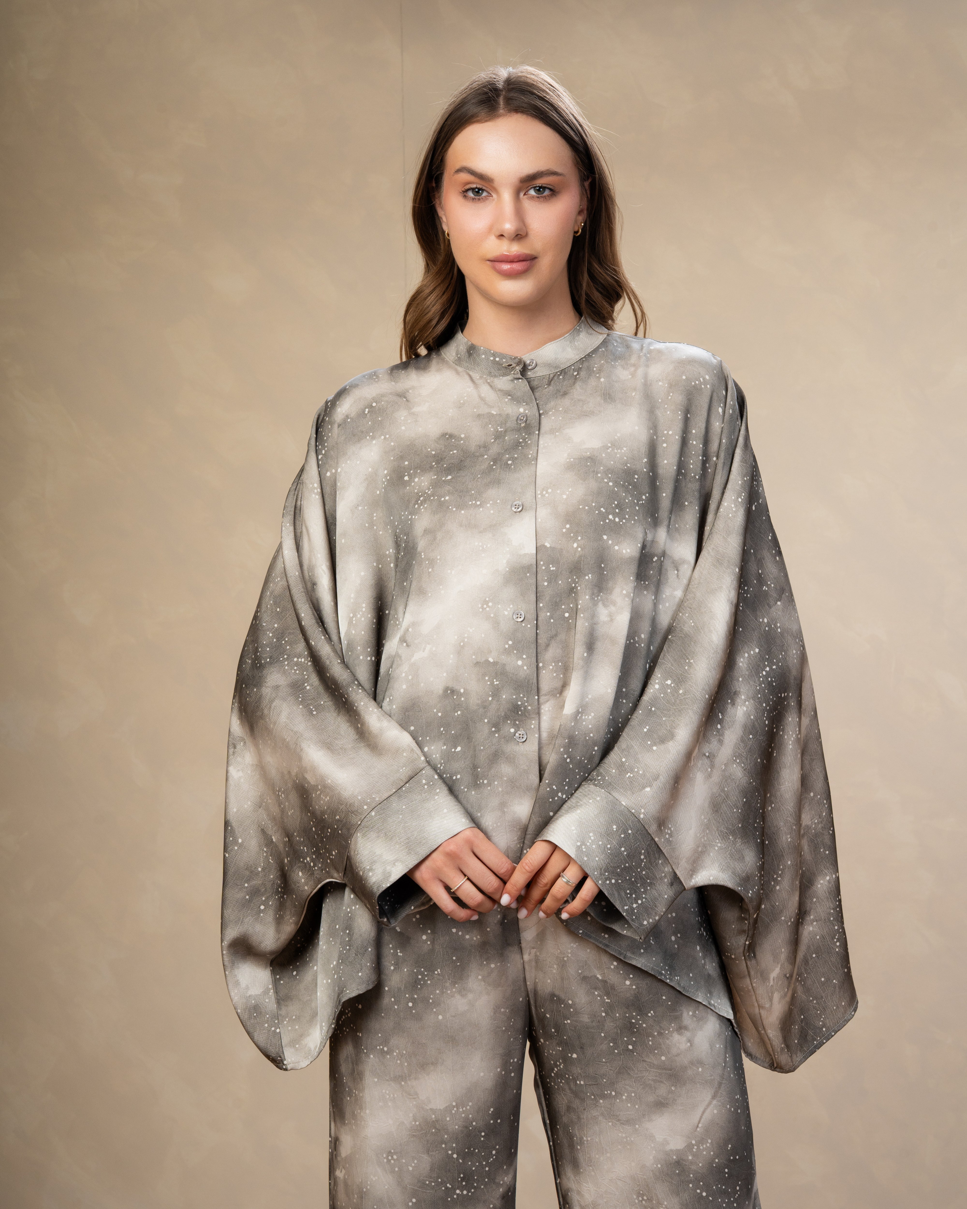 Printed Satin Shirt - In Different Colors