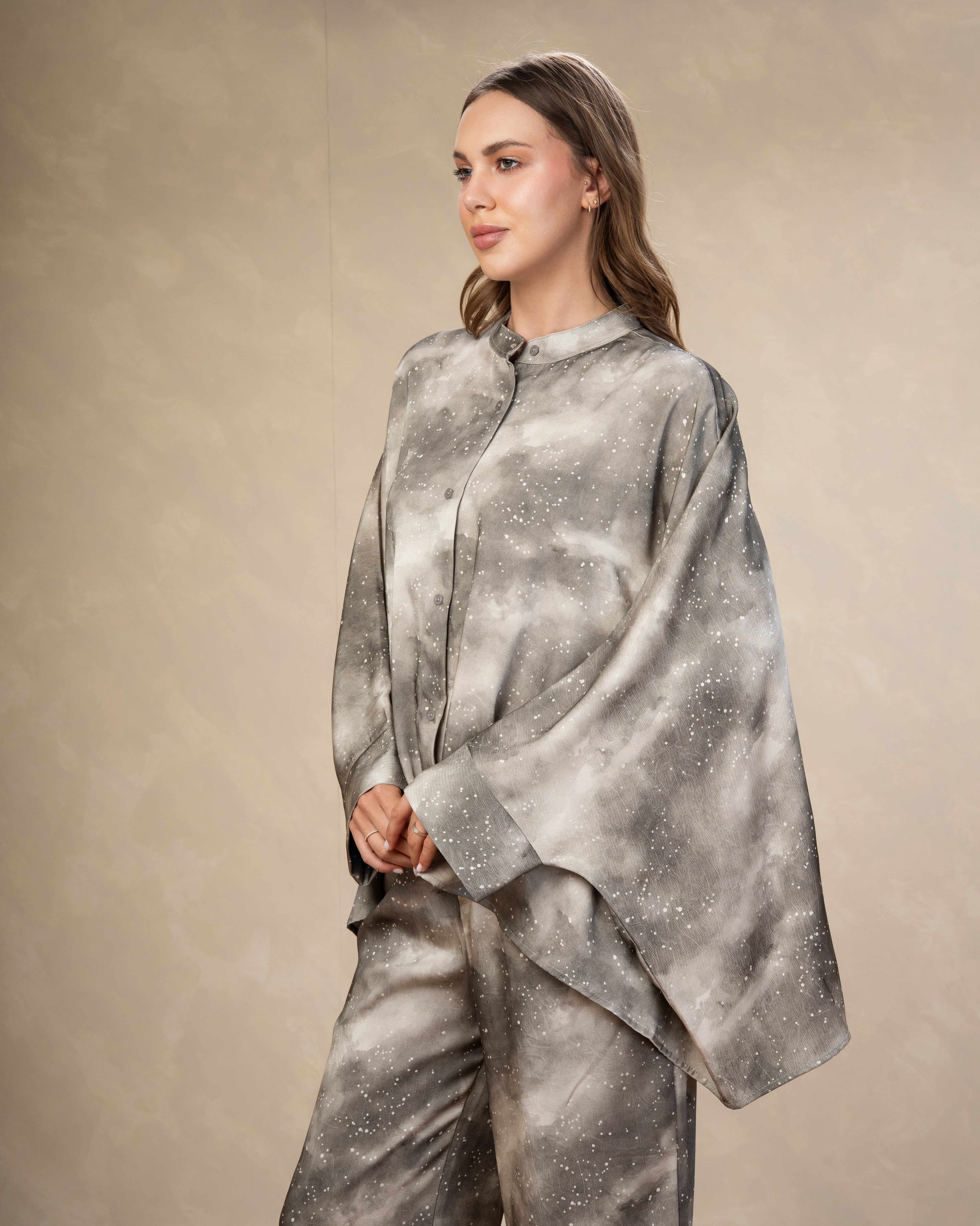 Printed Satin Shirt - In Different Colors