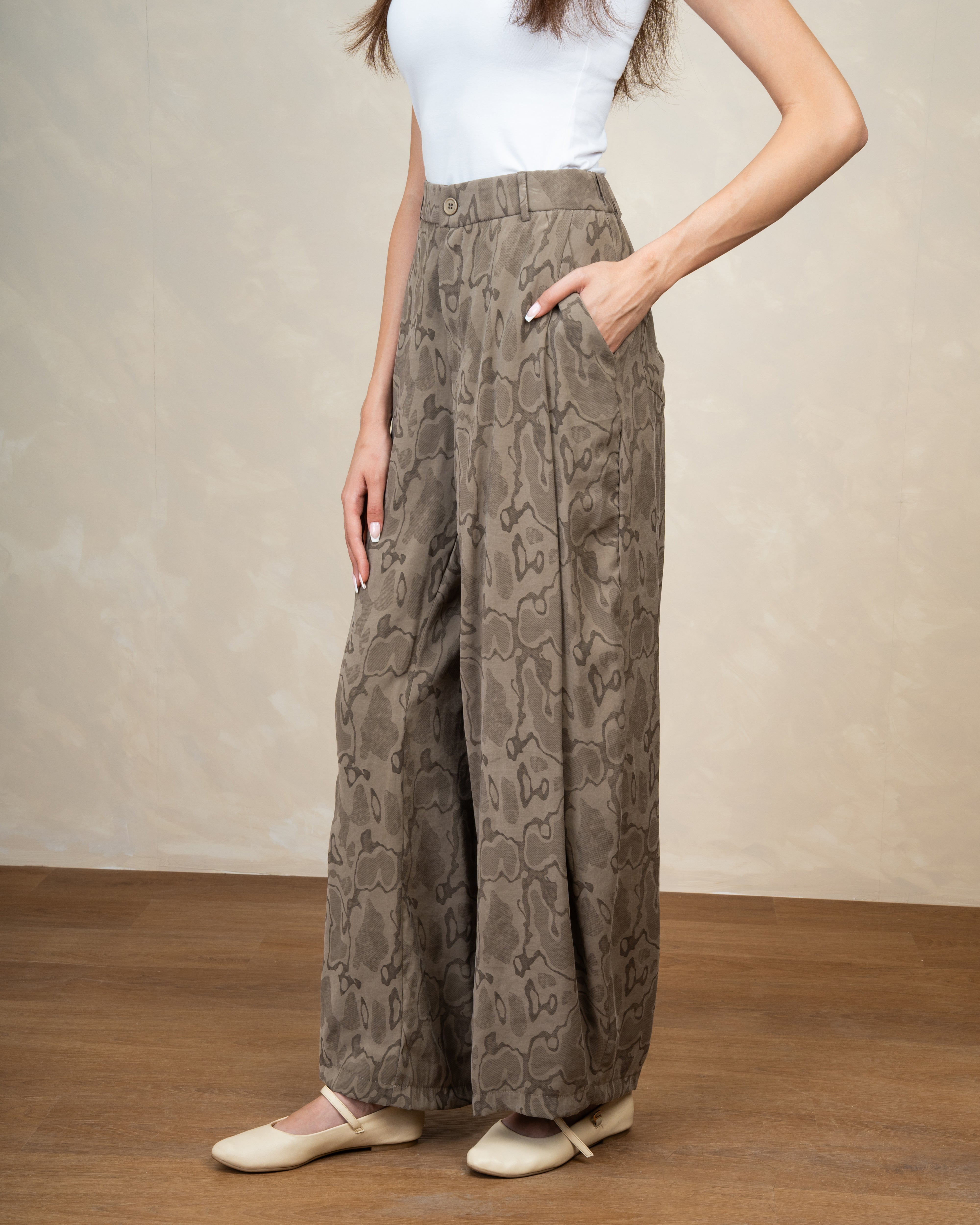 Wave Print Trouser